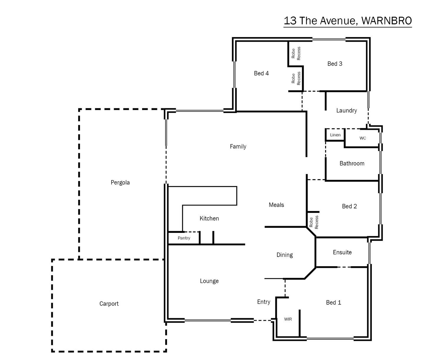 Floorplan of Homely house listing, 13 The Avenue, Warnbro WA 6169