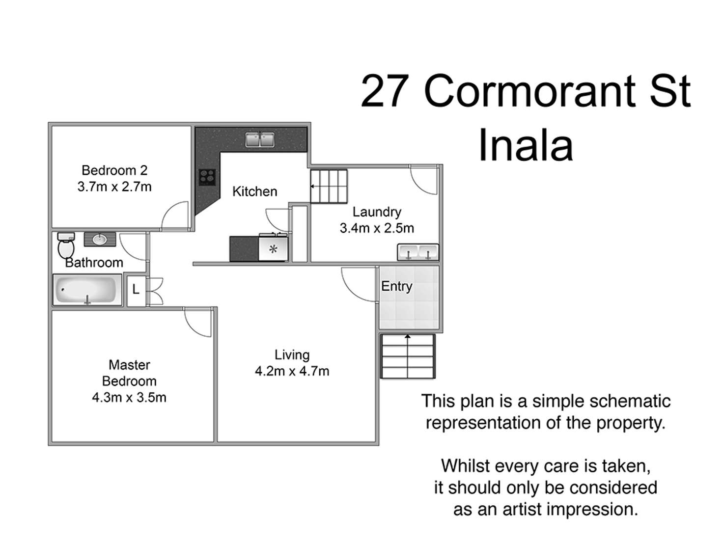 Floorplan of Homely house listing, 27 Cormorant street, Inala QLD 4077