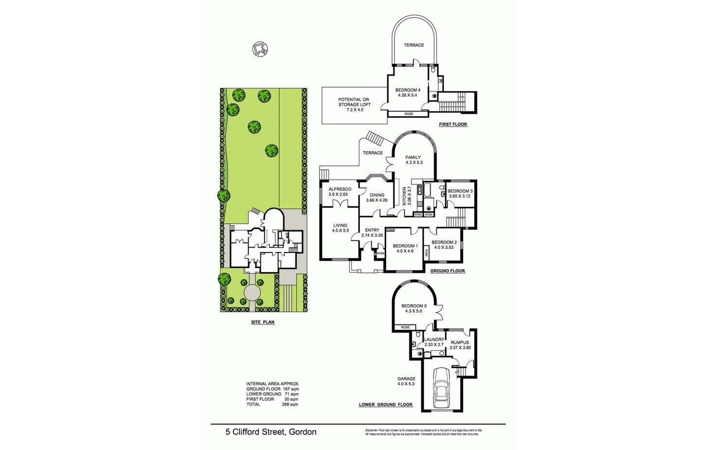 Floorplan of Homely house listing, 5 Clifford St, Gordon NSW 2072