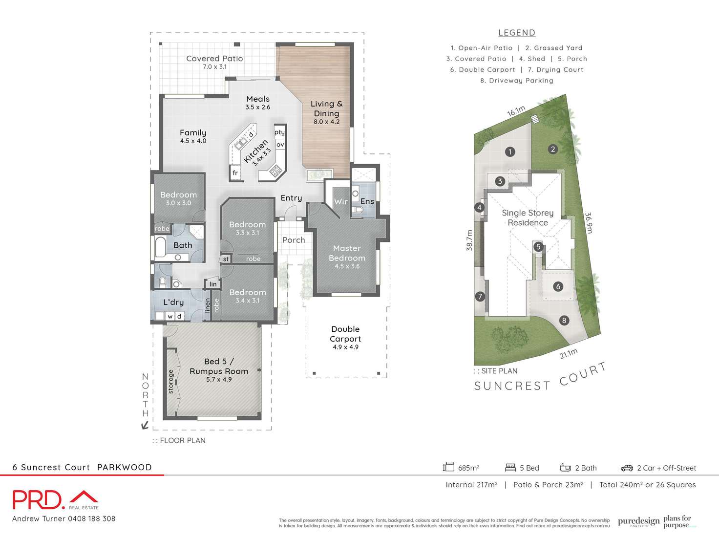 Floorplan of Homely house listing, 6 Suncrest Court, Parkwood QLD 4214