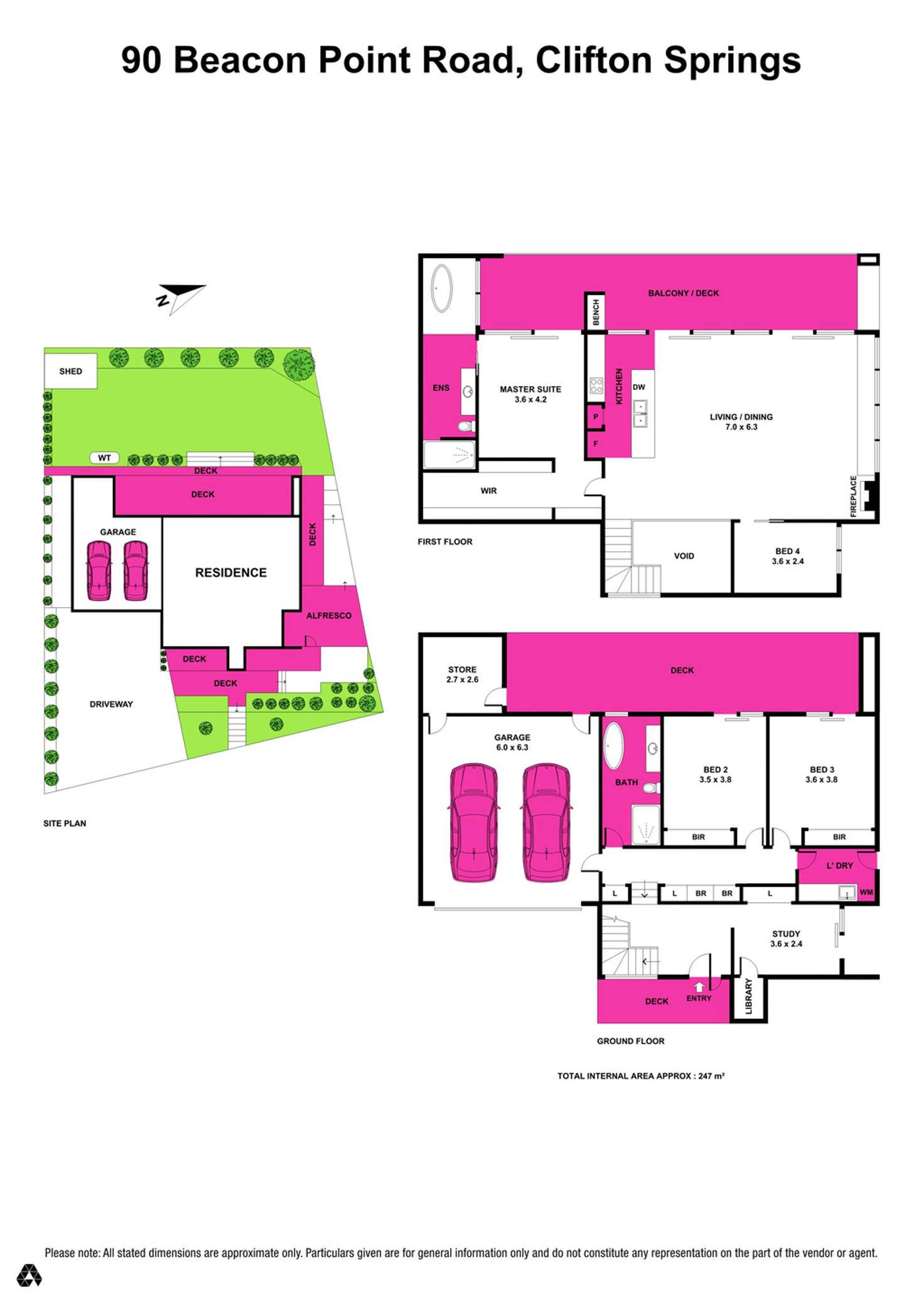 Floorplan of Homely house listing, 90 Beacon Point Road, Clifton Springs VIC 3222