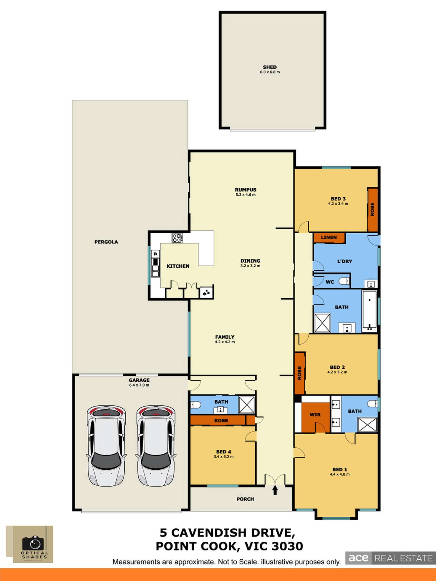 Floorplan of Homely house listing, 5 Cavendish Drive, Point Cook VIC 3030