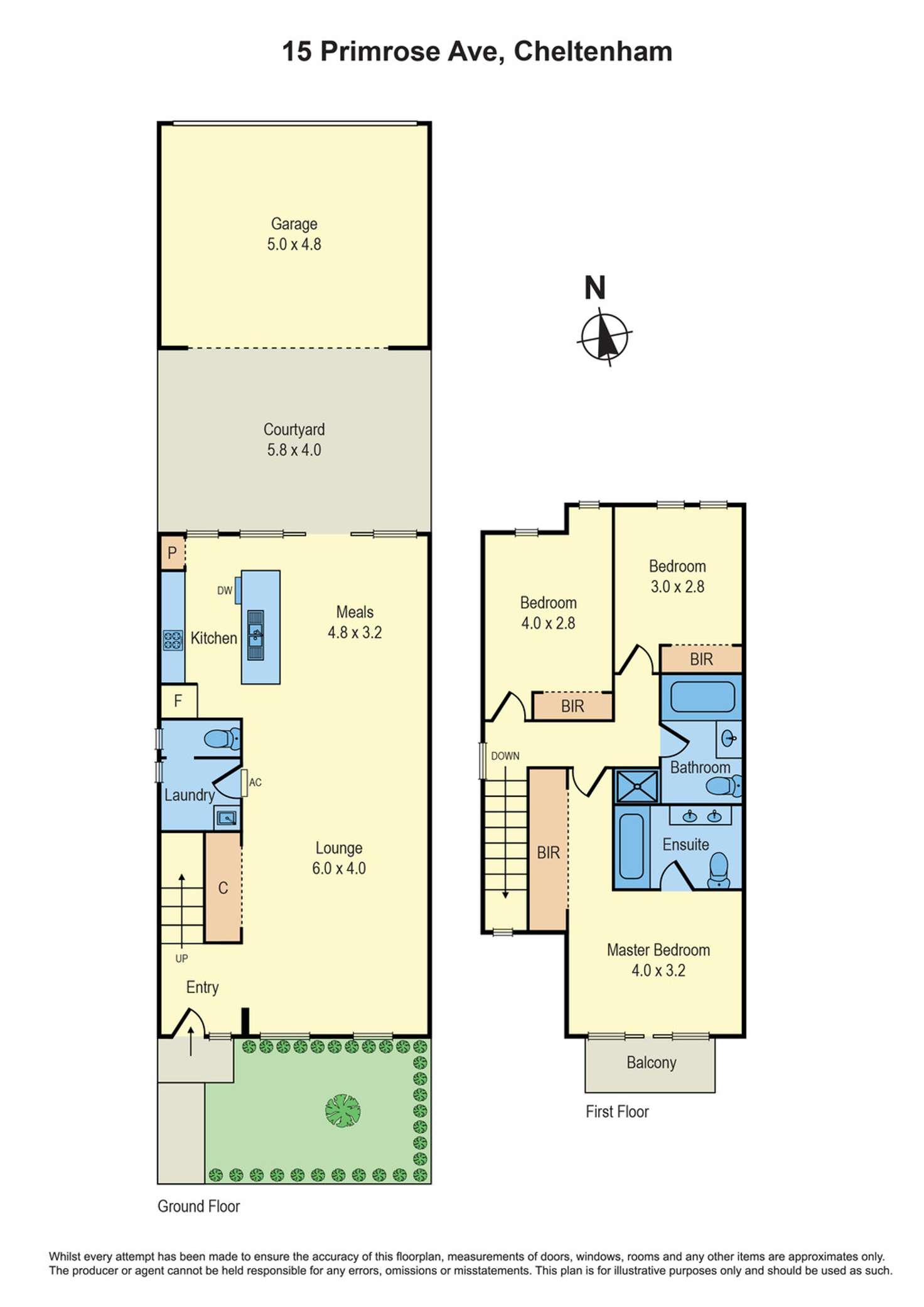 Floorplan of Homely house listing, 15 Primrose Avenue, Cheltenham VIC 3192