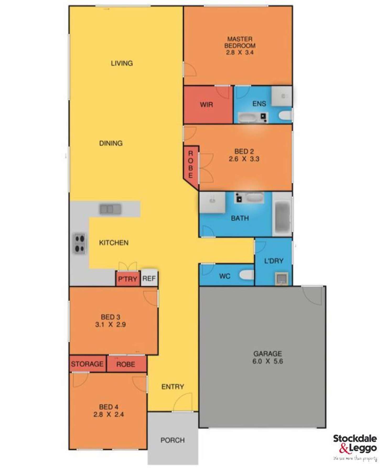 Floorplan of Homely house listing, 54 Edmund Drive, Tarneit VIC 3029