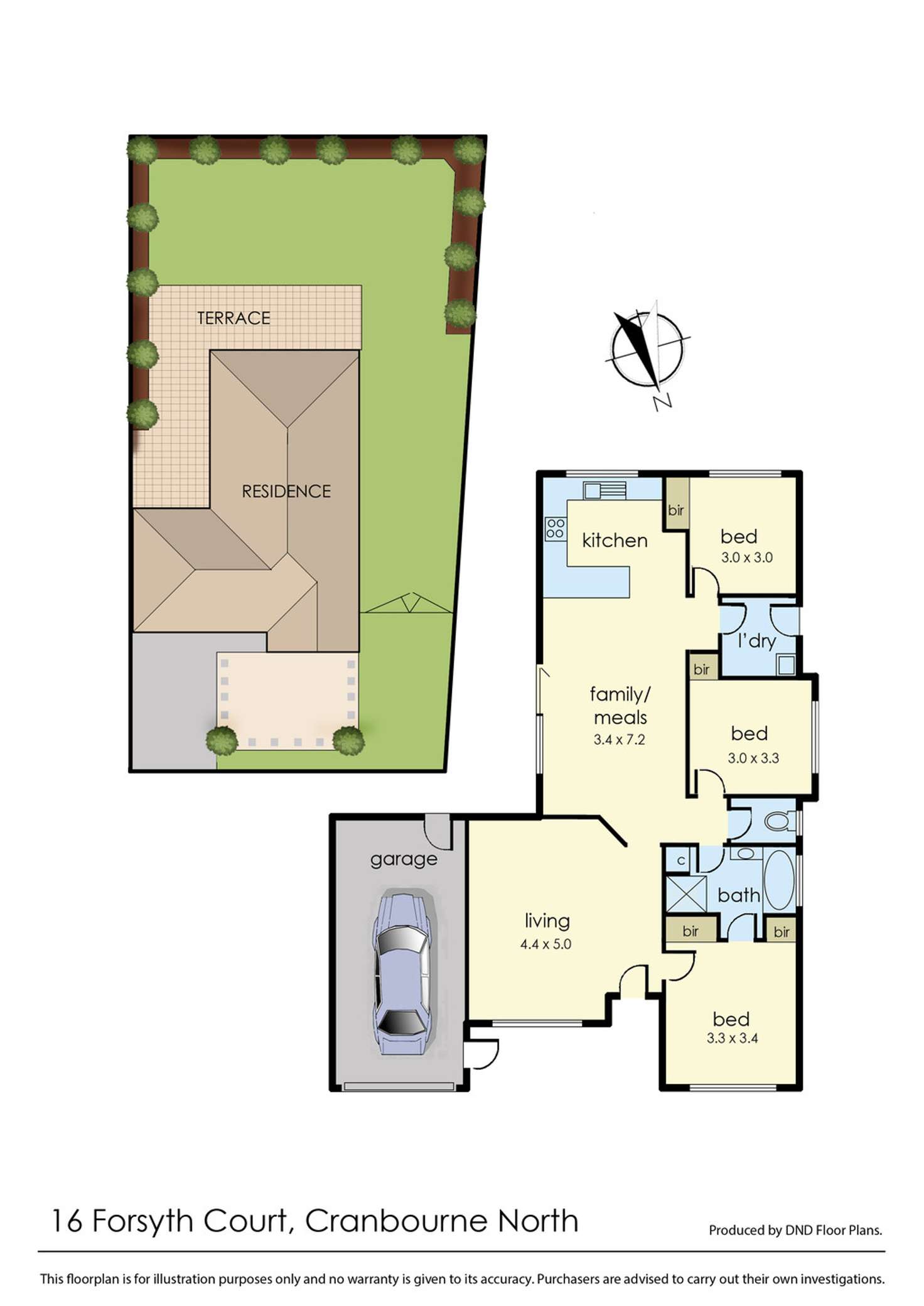 Floorplan of Homely house listing, 16 Forsyth Court, Cranbourne North VIC 3977