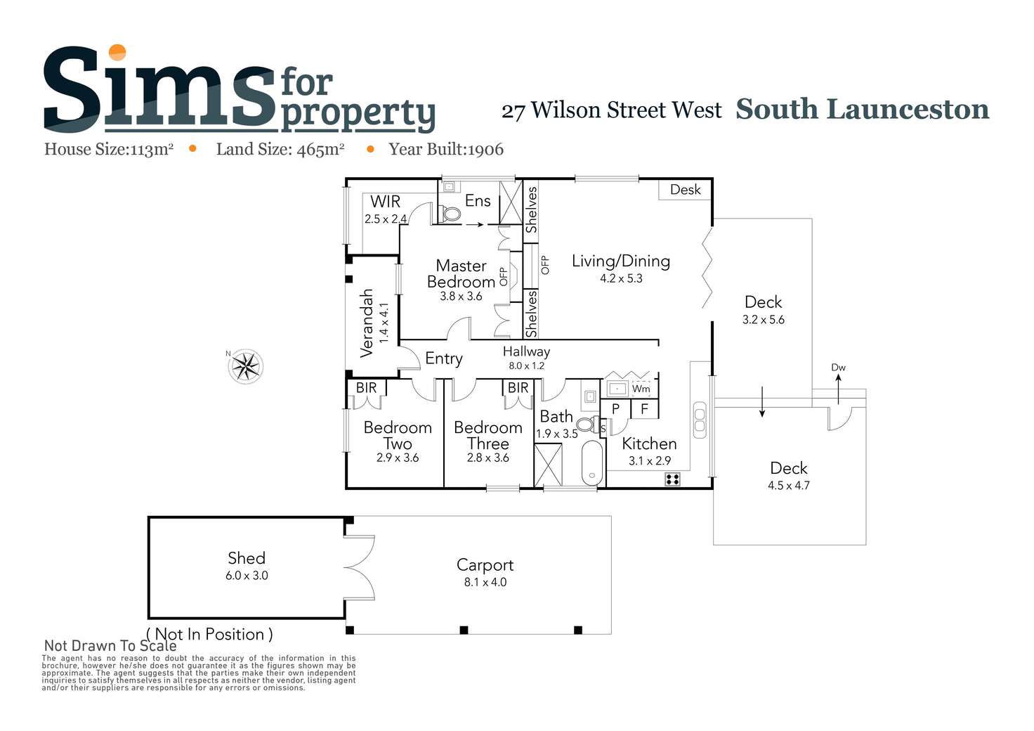 Floorplan of Homely house listing, 27 Wilson Street West, South Launceston TAS 7249