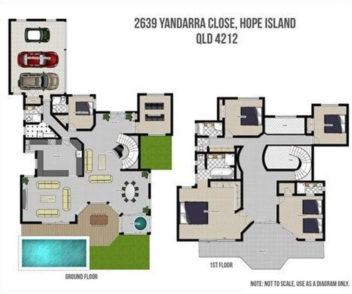 Floorplan of Homely house listing, 2639 Yanderra Close, Hope Island QLD 4212