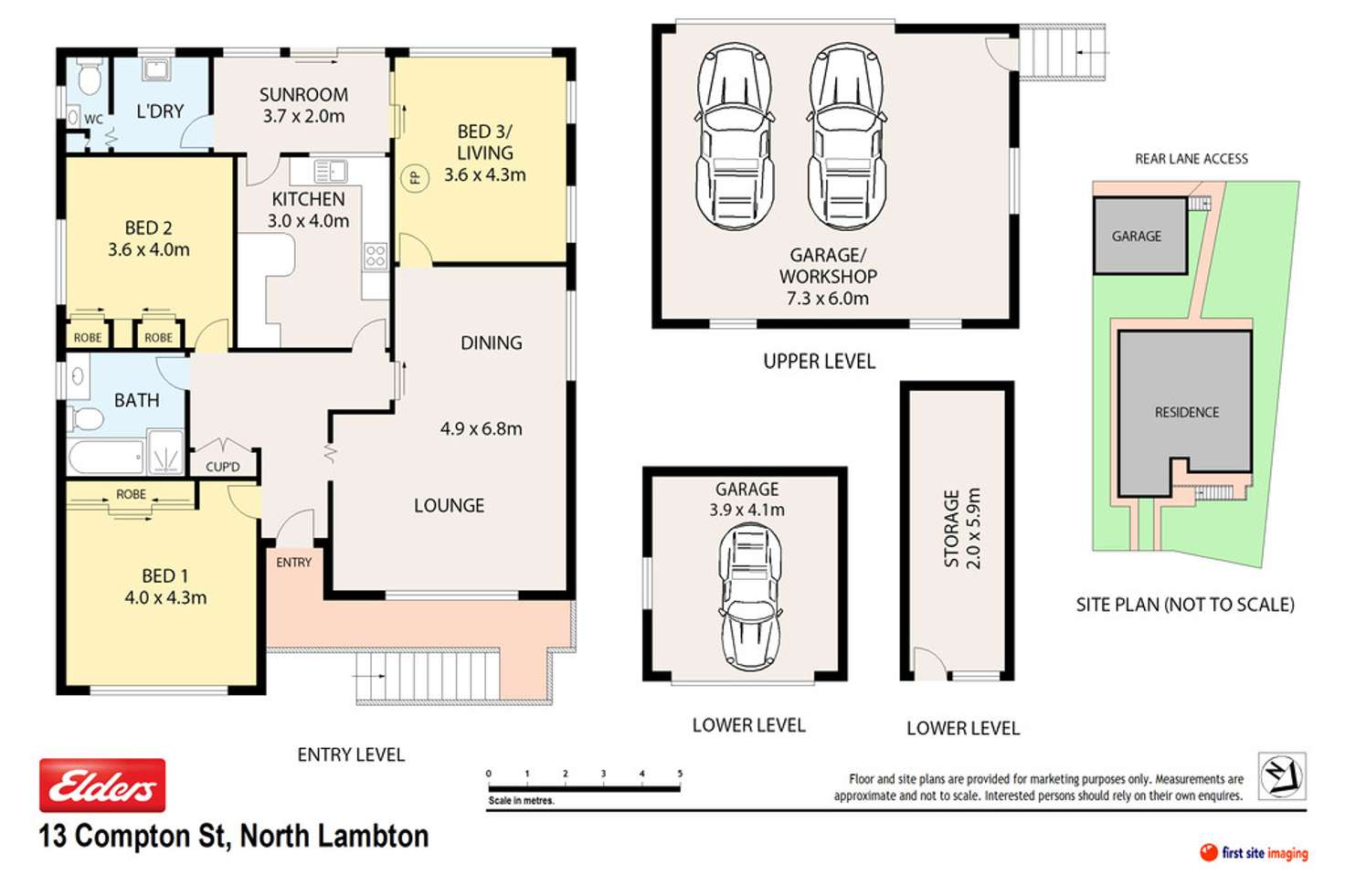 Floorplan of Homely house listing, 13 COMPTON STREET, North Lambton NSW 2299