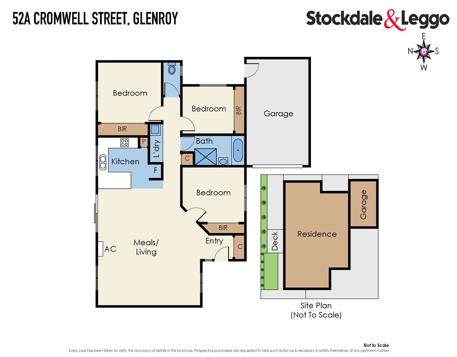 Floorplan of Homely unit listing, 52A Cromwell Street, Glenroy VIC 3046