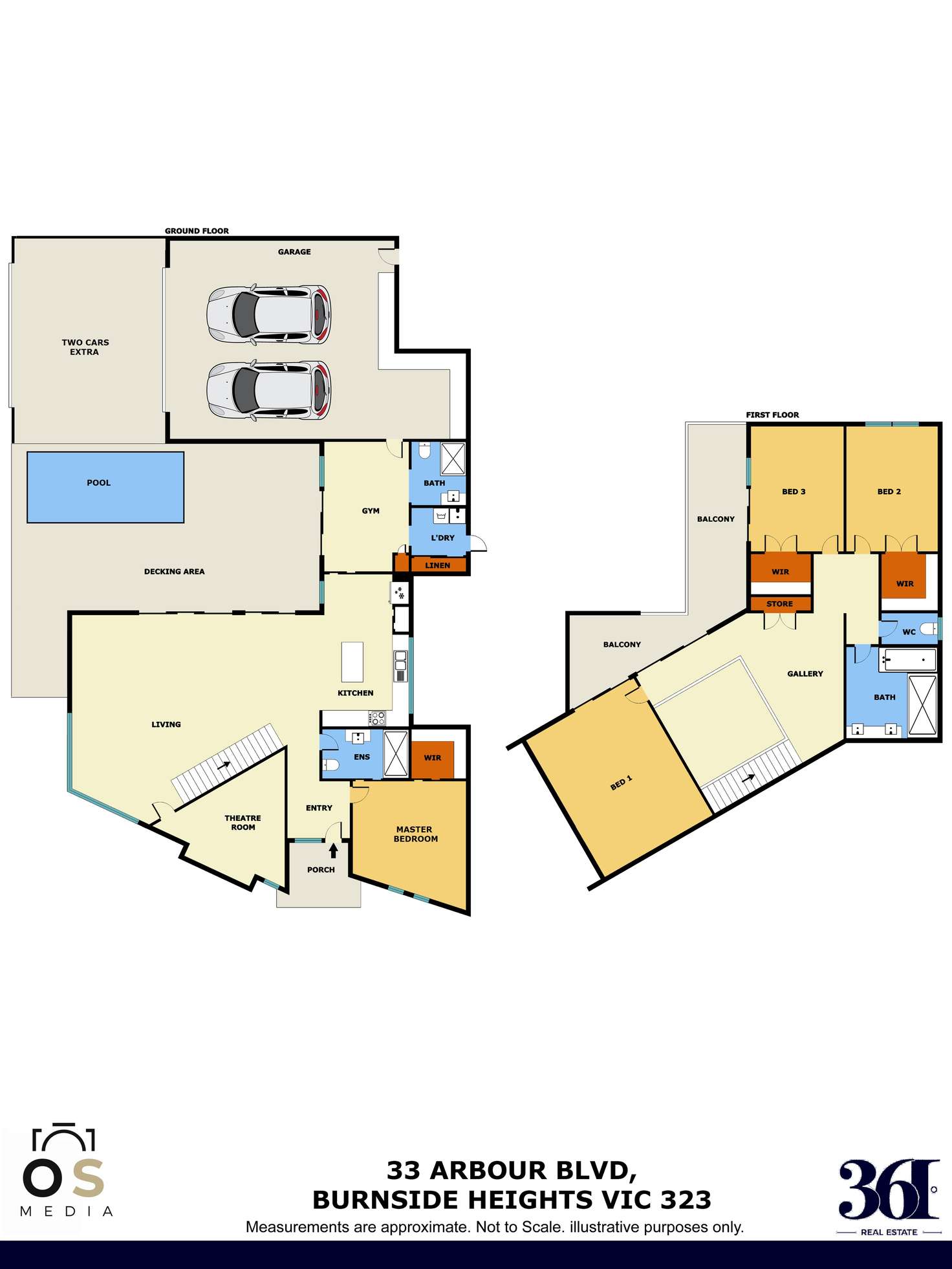 Floorplan of Homely house listing, 33 ARBOUR BOULEVARD, Burnside Heights VIC 3023