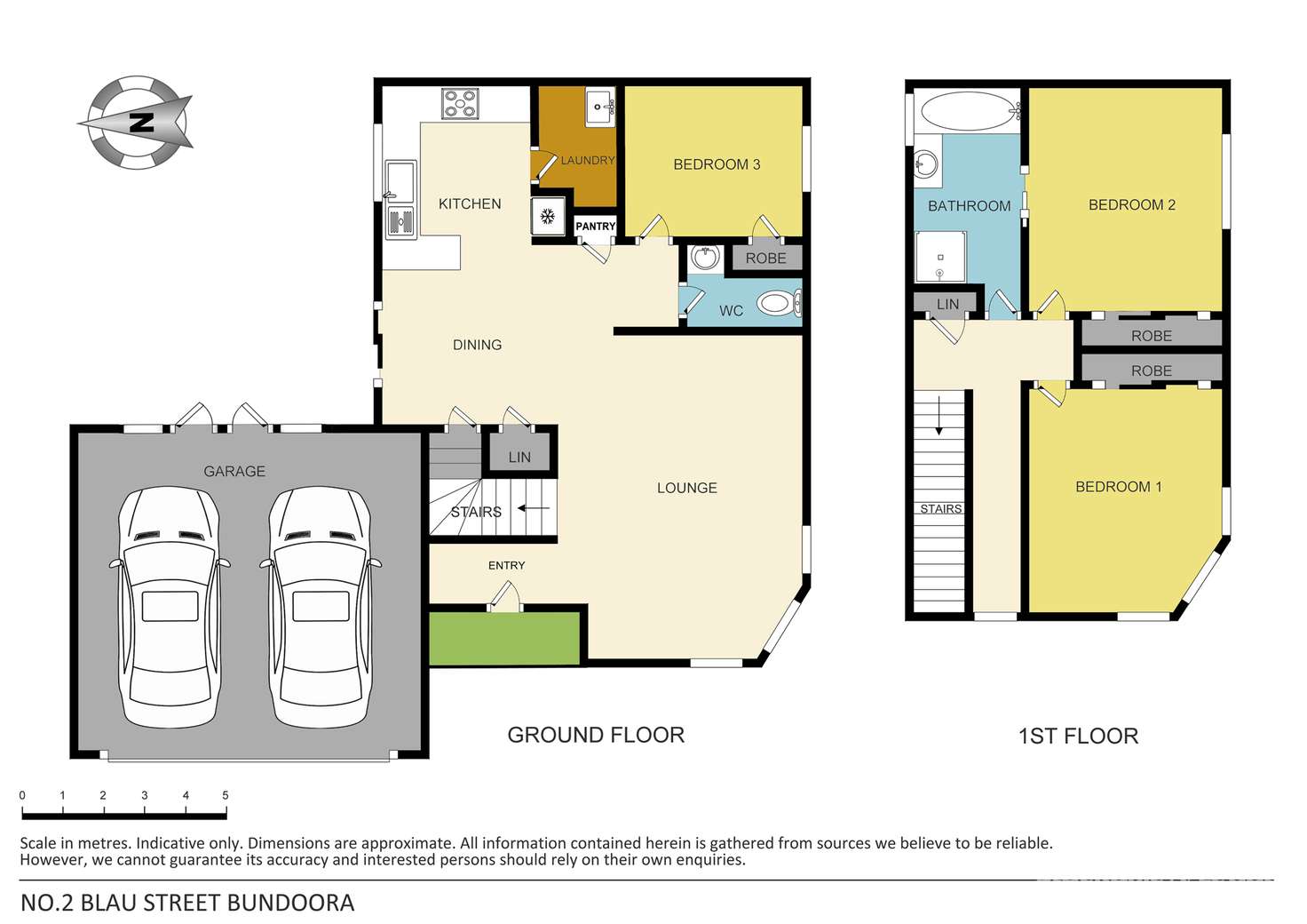 Floorplan of Homely townhouse listing, 2 Blau Street, Bundoora VIC 3083