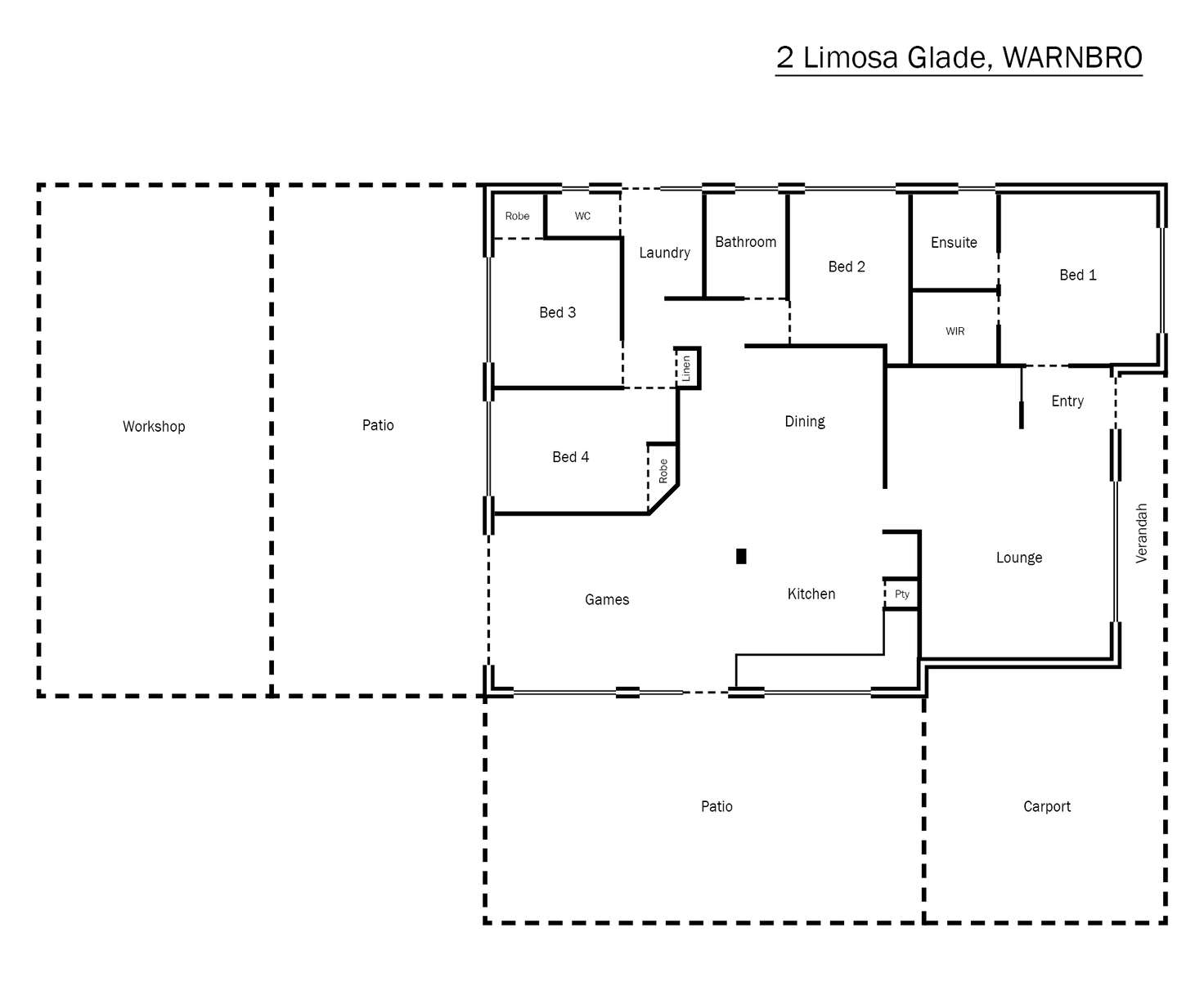Floorplan of Homely house listing, 2 Limosa Glade, Warnbro WA 6169