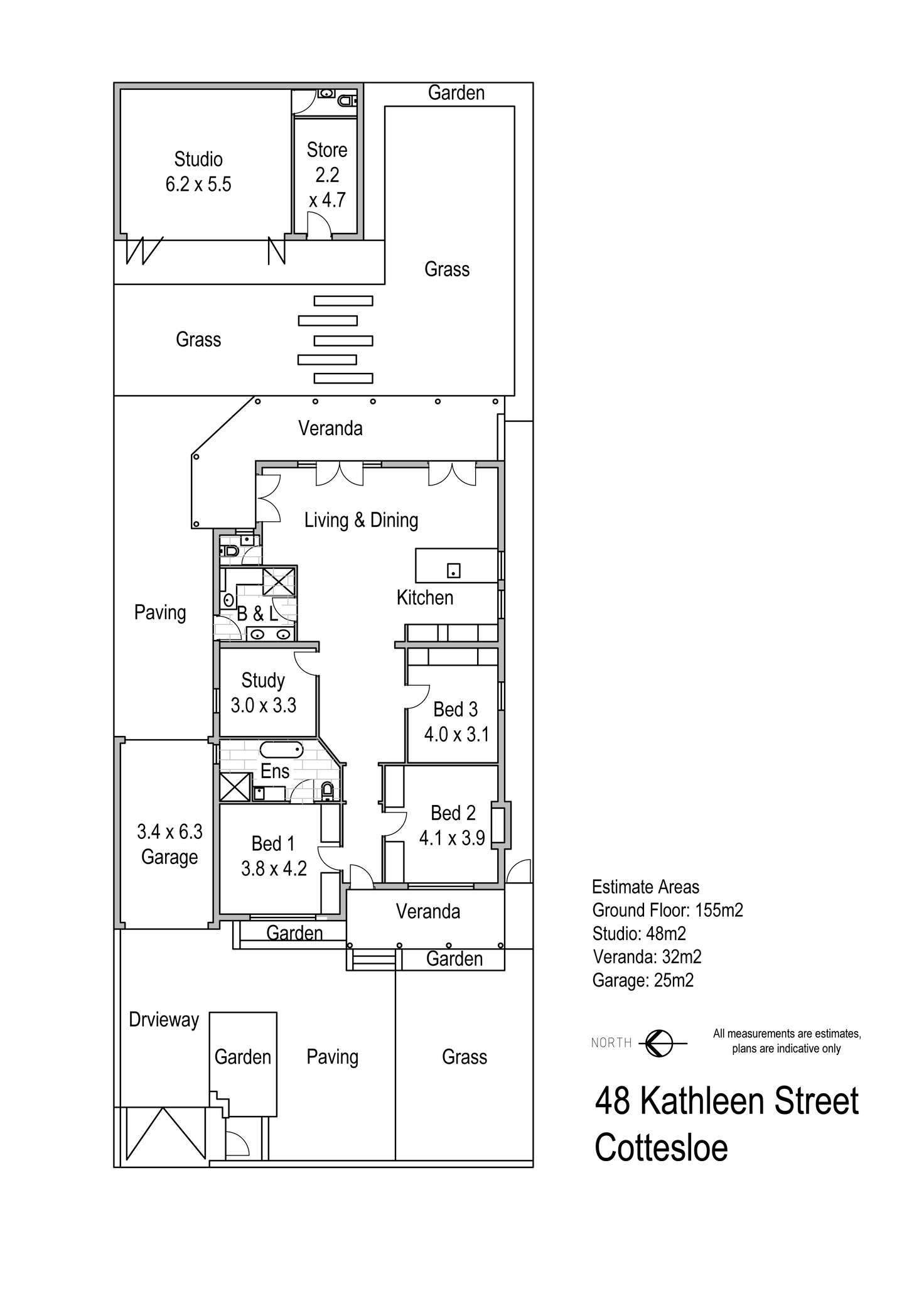 Floorplan of Homely house listing, 48 Kathleen Street, Cottesloe WA 6011