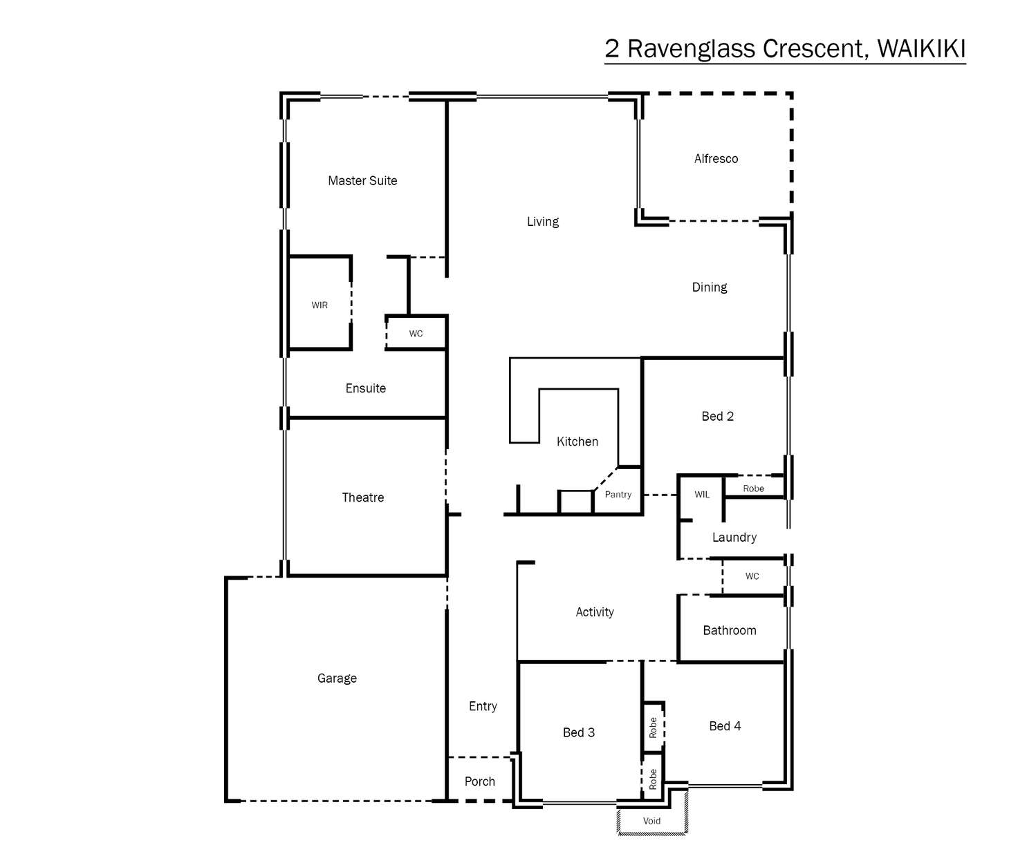 Floorplan of Homely house listing, 2 Ravenglass Crescent, Waikiki WA 6169