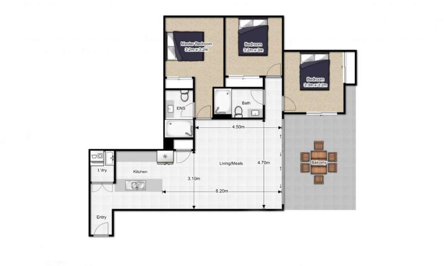 Floorplan of Homely unit listing, 12/152 Broadwater Terrace, Redland Bay QLD 4165