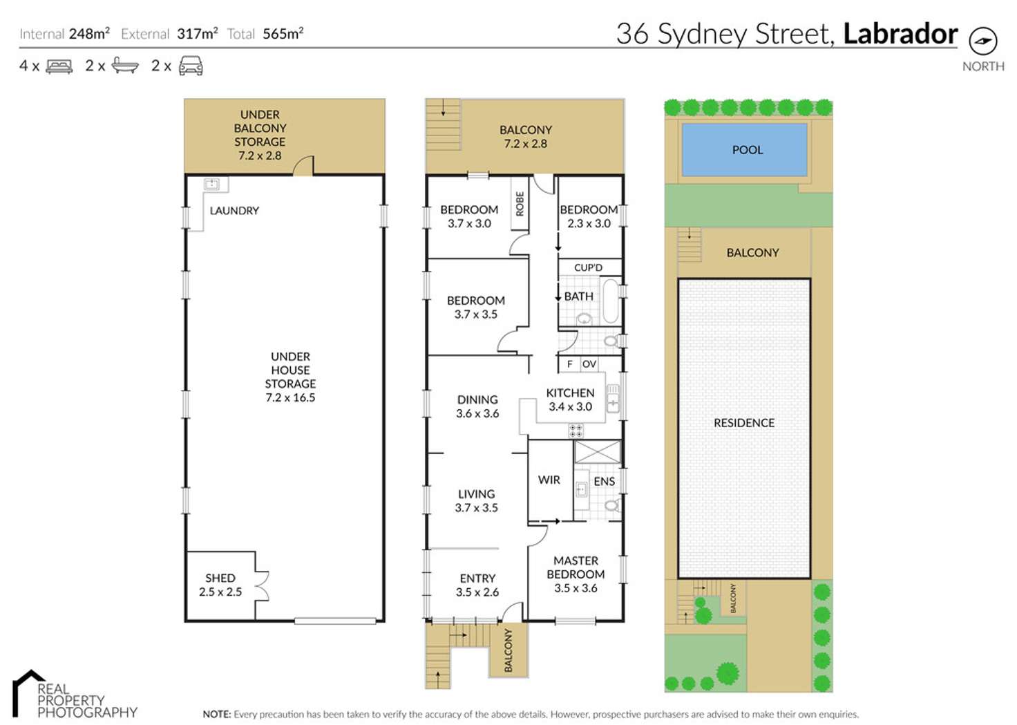 Floorplan of Homely house listing, 36 Sydney Street, Labrador QLD 4215