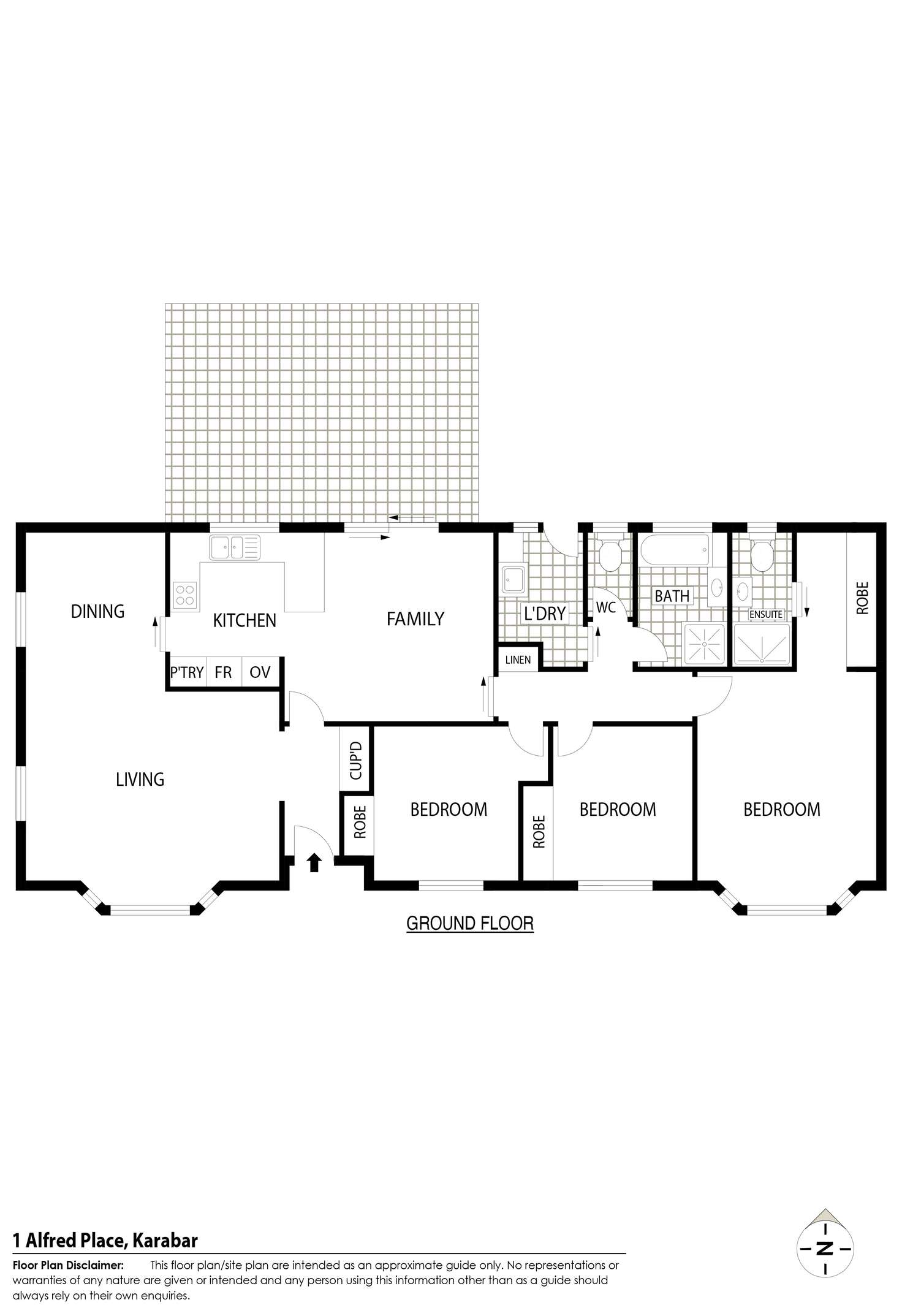 Floorplan of Homely house listing, 1 Alfred Place, Karabar NSW 2620