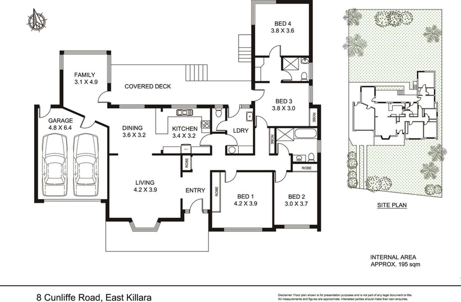 Floorplan of Homely house listing, 8 Cunliffe Road, East Killara NSW 2071