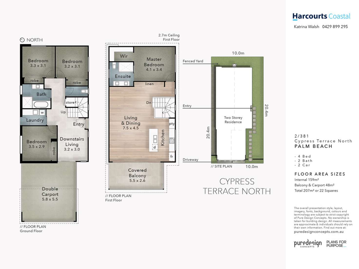 Floorplan of Homely house listing, 2/381 Cypress Terrace North, Palm Beach QLD 4221