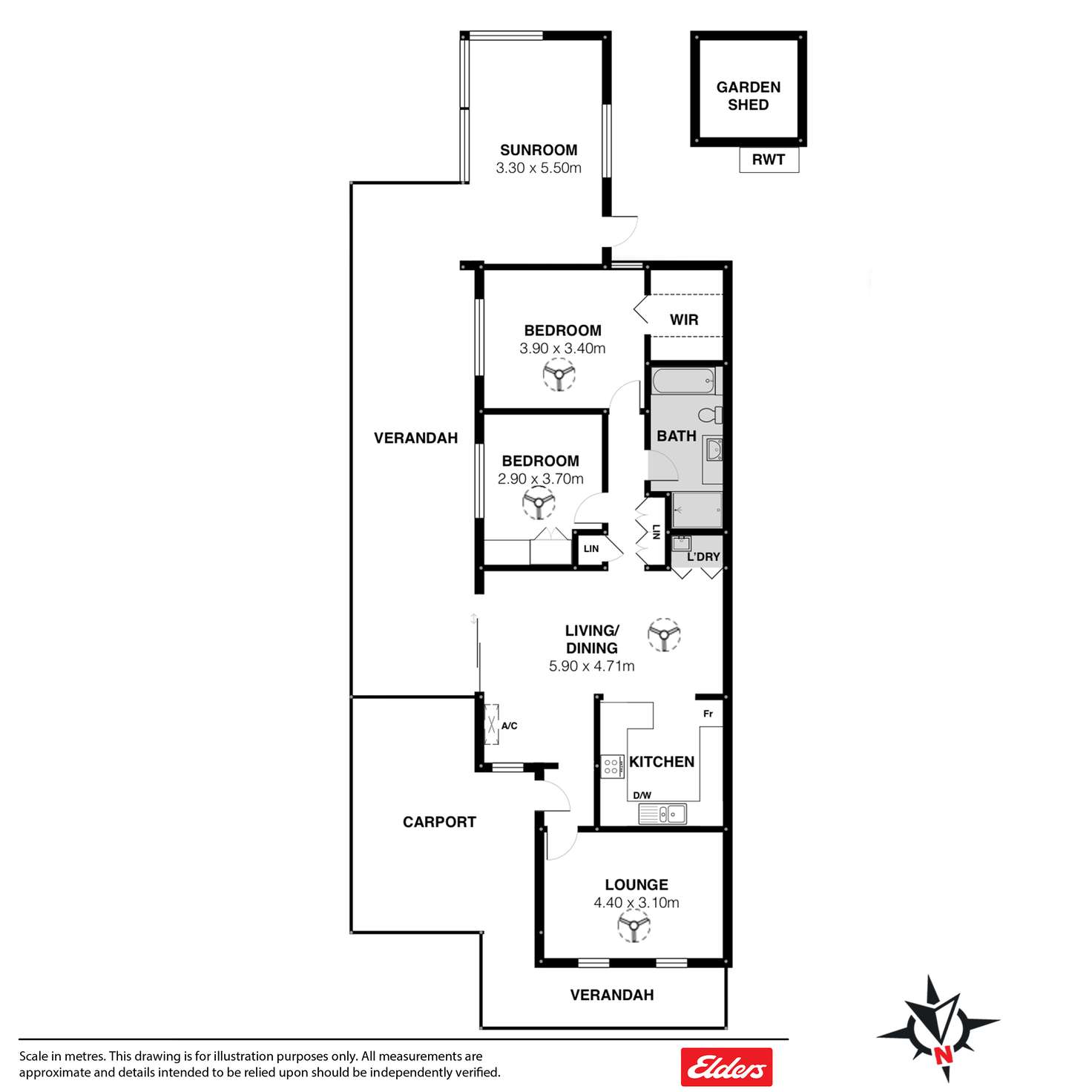 Floorplan of Homely house listing, 3 Hutchinson Street, Goolwa SA 5214