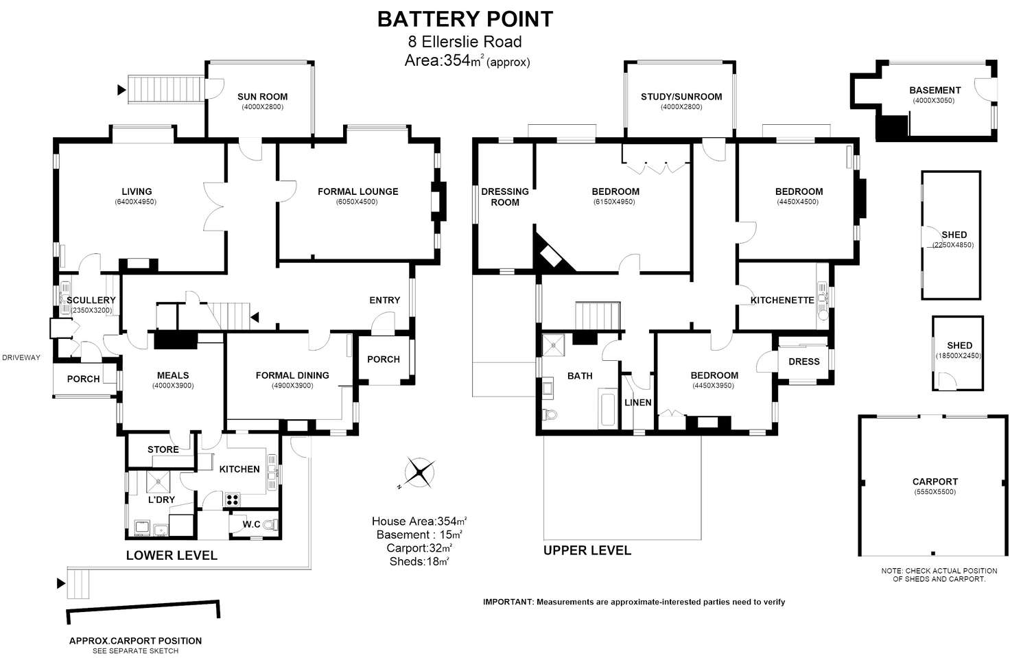 Floorplan of Homely house listing, 8 Ellerslie Road, Battery Point TAS 7004