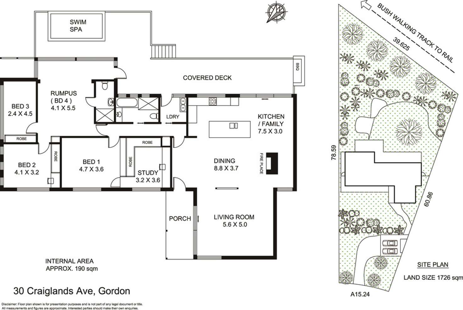 Floorplan of Homely house listing, 30 Craiglands Ave, Gordon NSW 2072