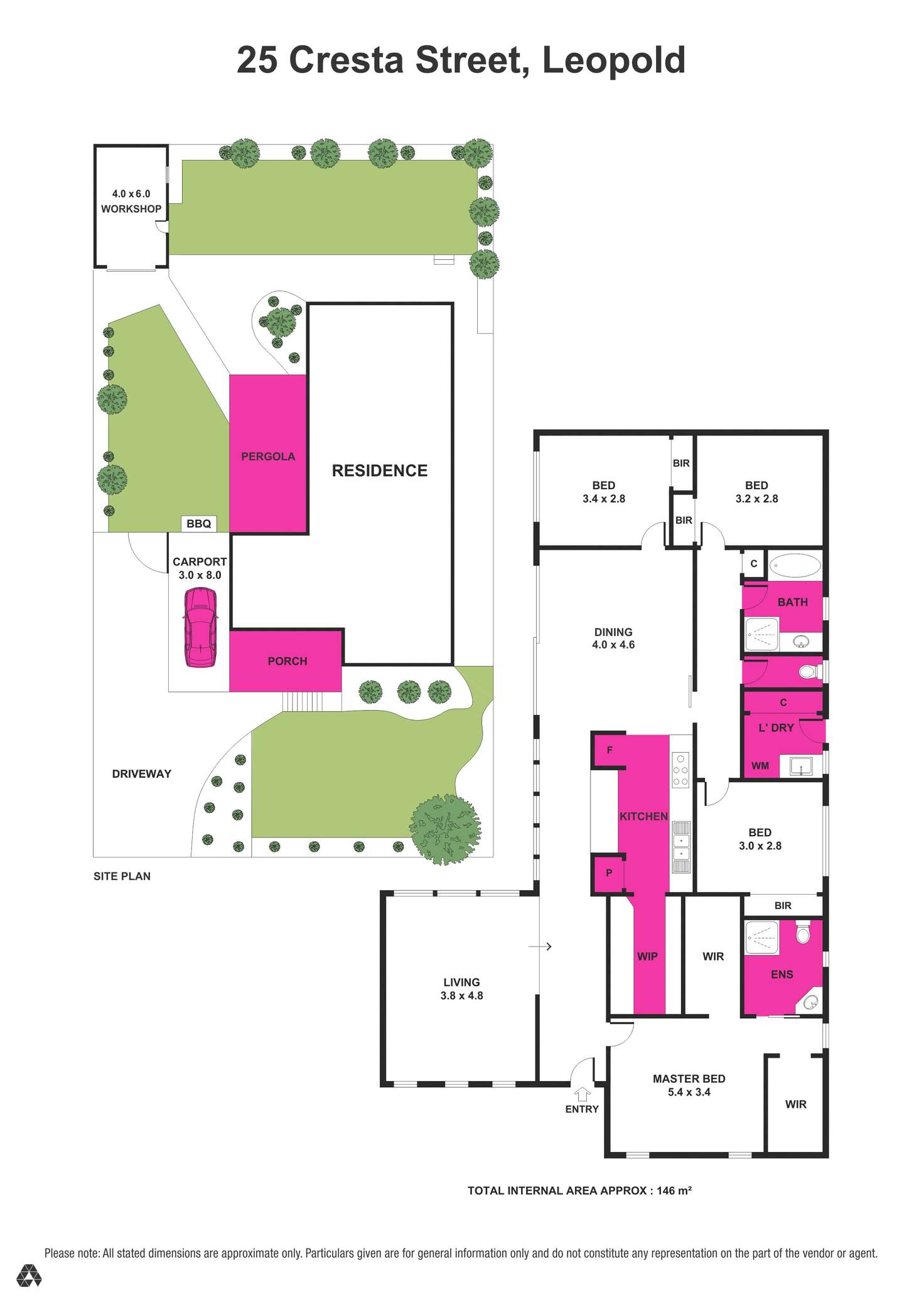 Floorplan of Homely house listing, 25 Cresta St, Leopold VIC 3224