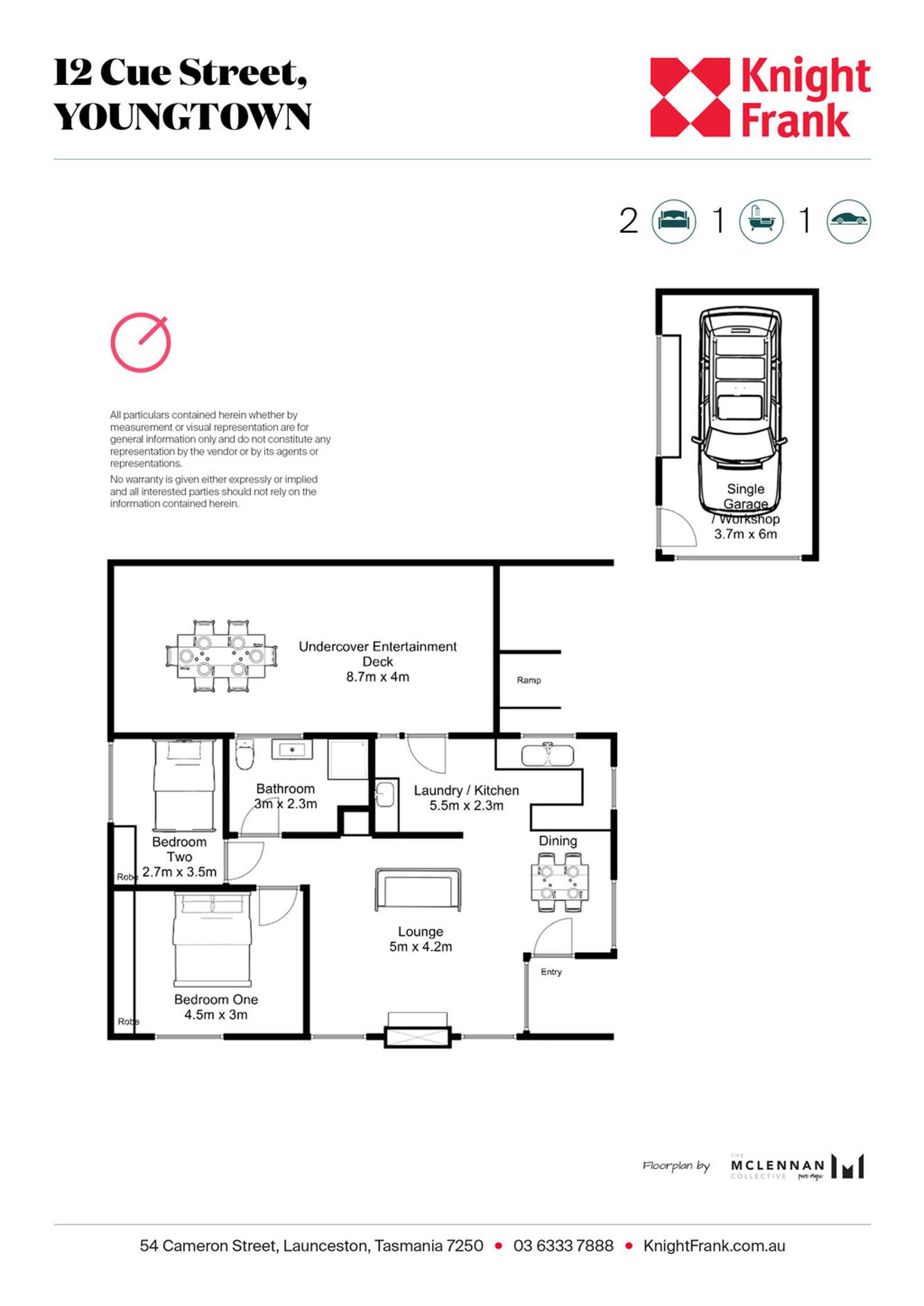 Floorplan of Homely house listing, 12 Cue Street, Youngtown TAS 7249