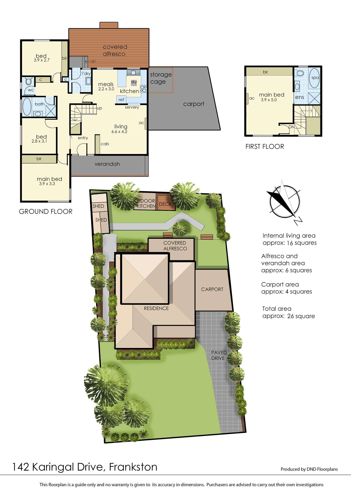 Floorplan of Homely house listing, 142 Karingal Drive, Frankston VIC 3199