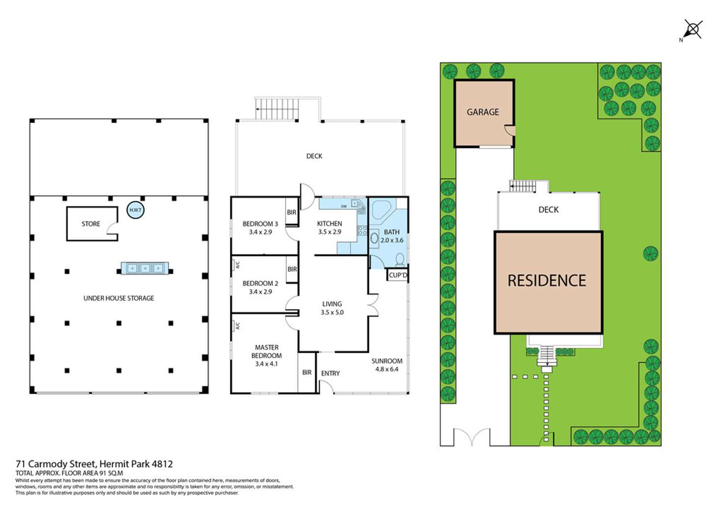 Floorplan of Homely house listing, 71 Carmody Street, Hermit Park QLD 4812