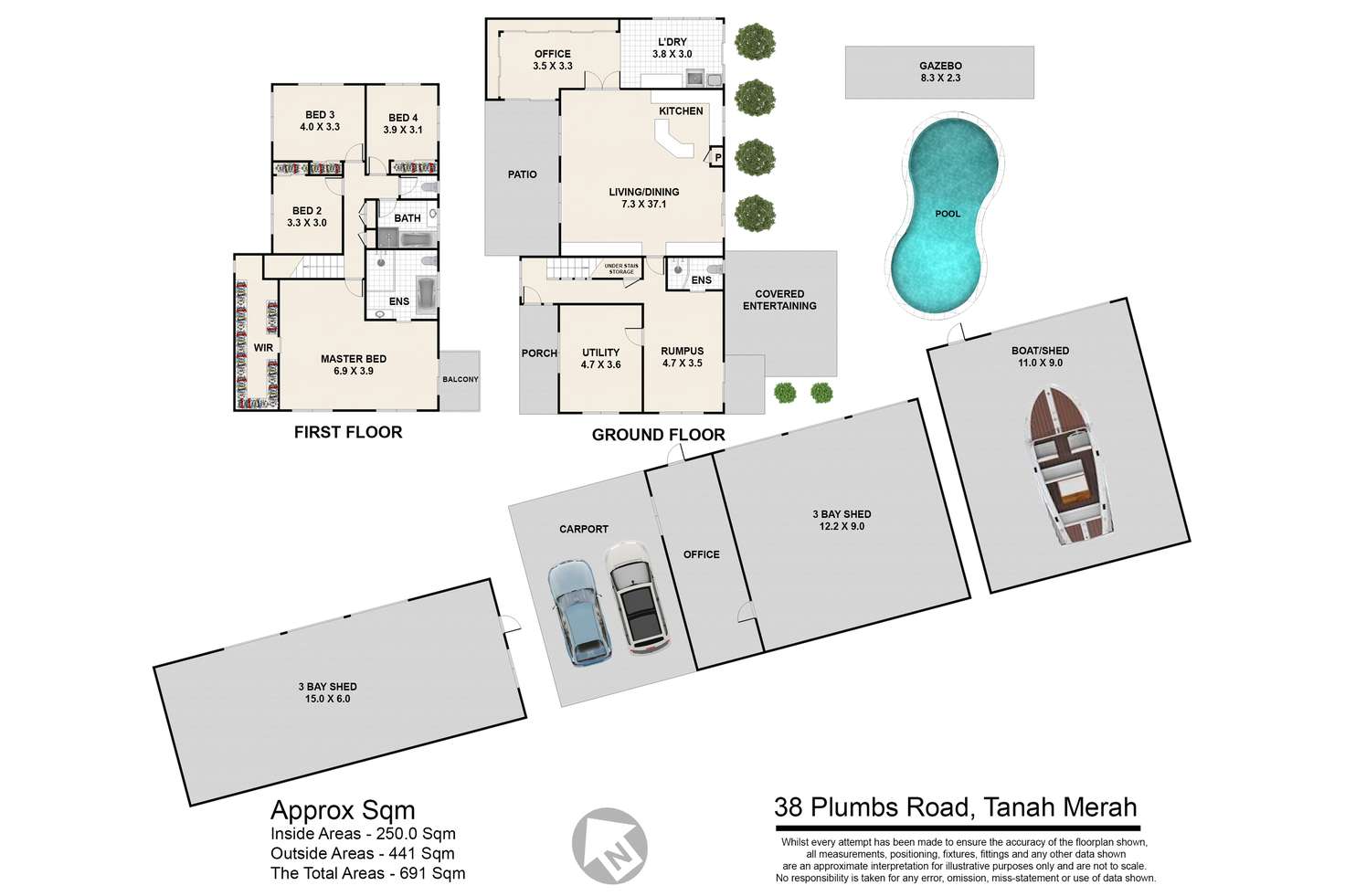 Floorplan of Homely house listing, 34-38 Plumbs Road, Tanah Merah QLD 4128