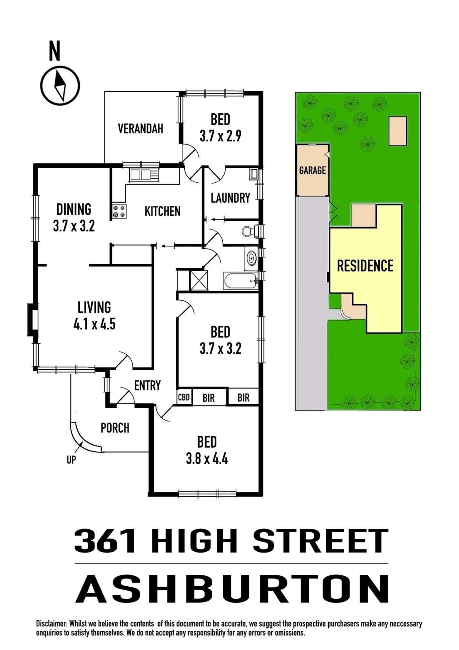 Floorplan of Homely house listing, 361 High Street, Ashburton VIC 3147