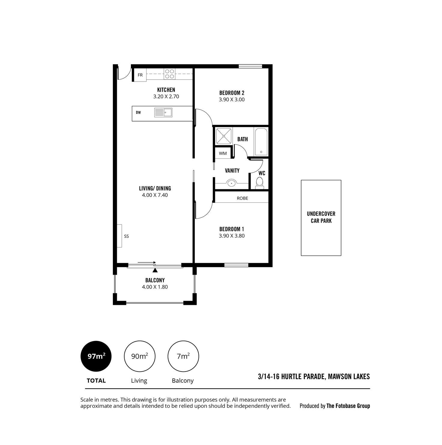 Floorplan of Homely apartment listing, 3, 14-16 Hurtle Parade, Mawson Lakes SA 5095