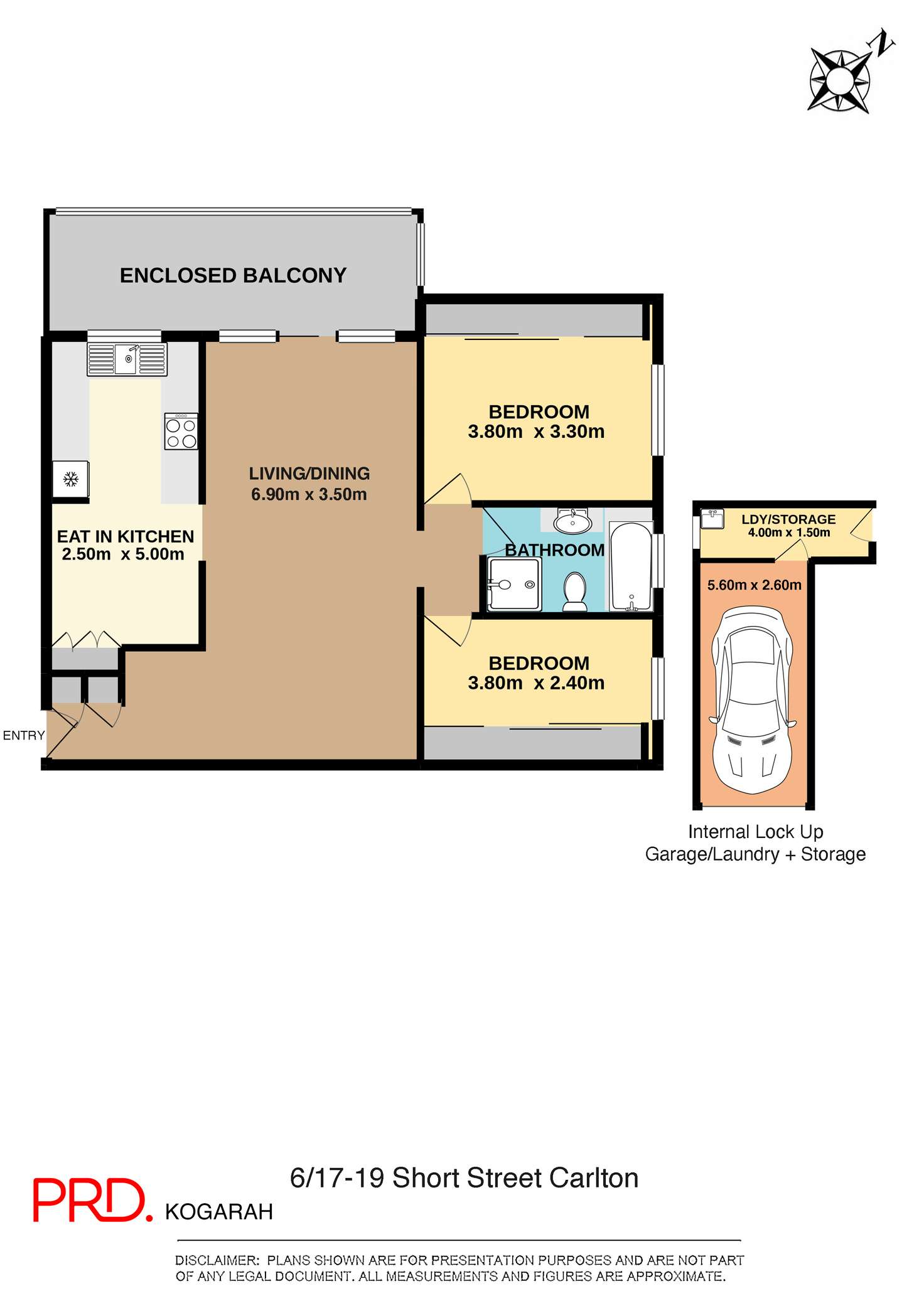 Floorplan of Homely unit listing, 6/17-19 Short Street, Carlton NSW 2218