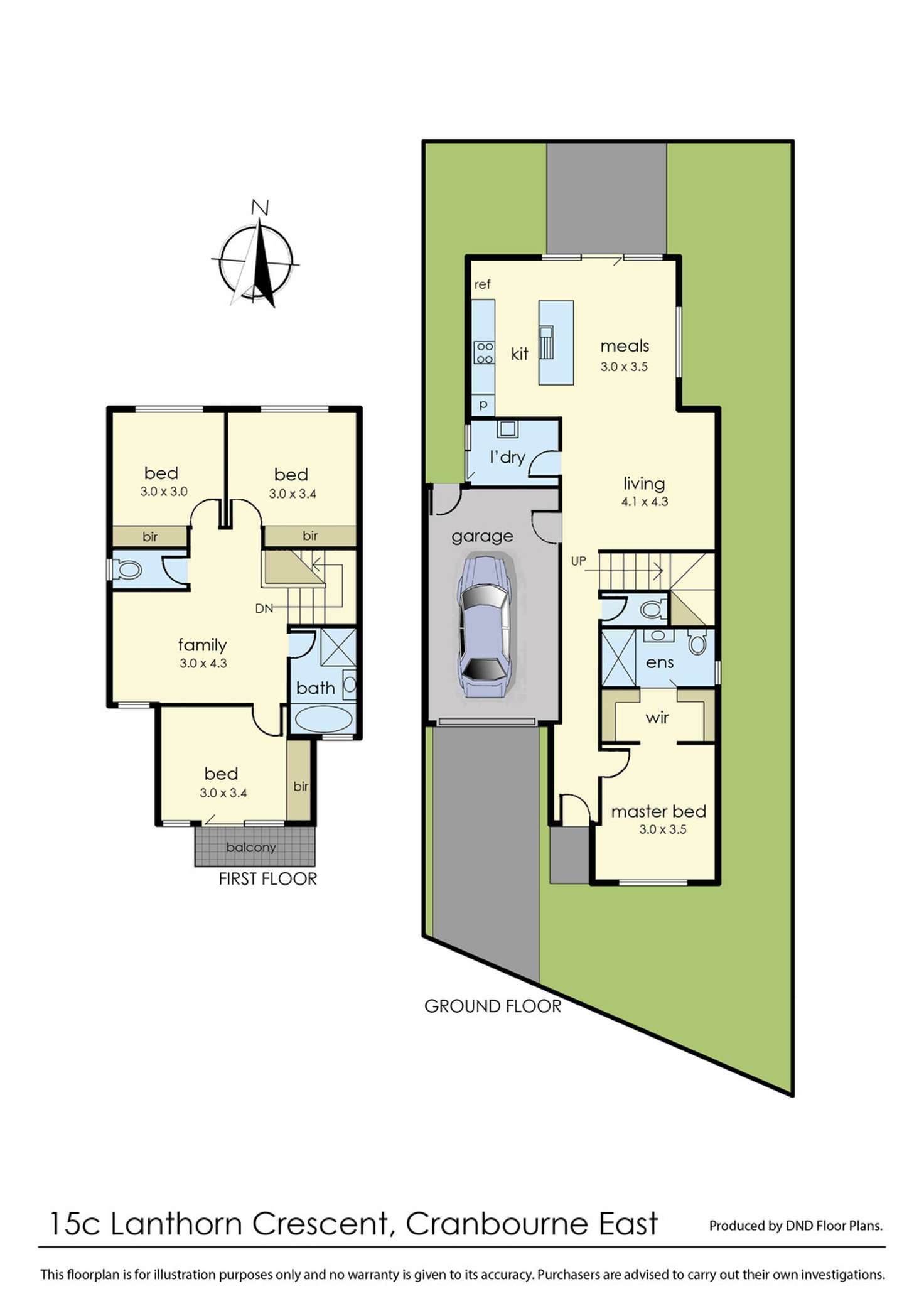 Floorplan of Homely house listing, 15c Lanthorn Crescent, Cranbourne East VIC 3977