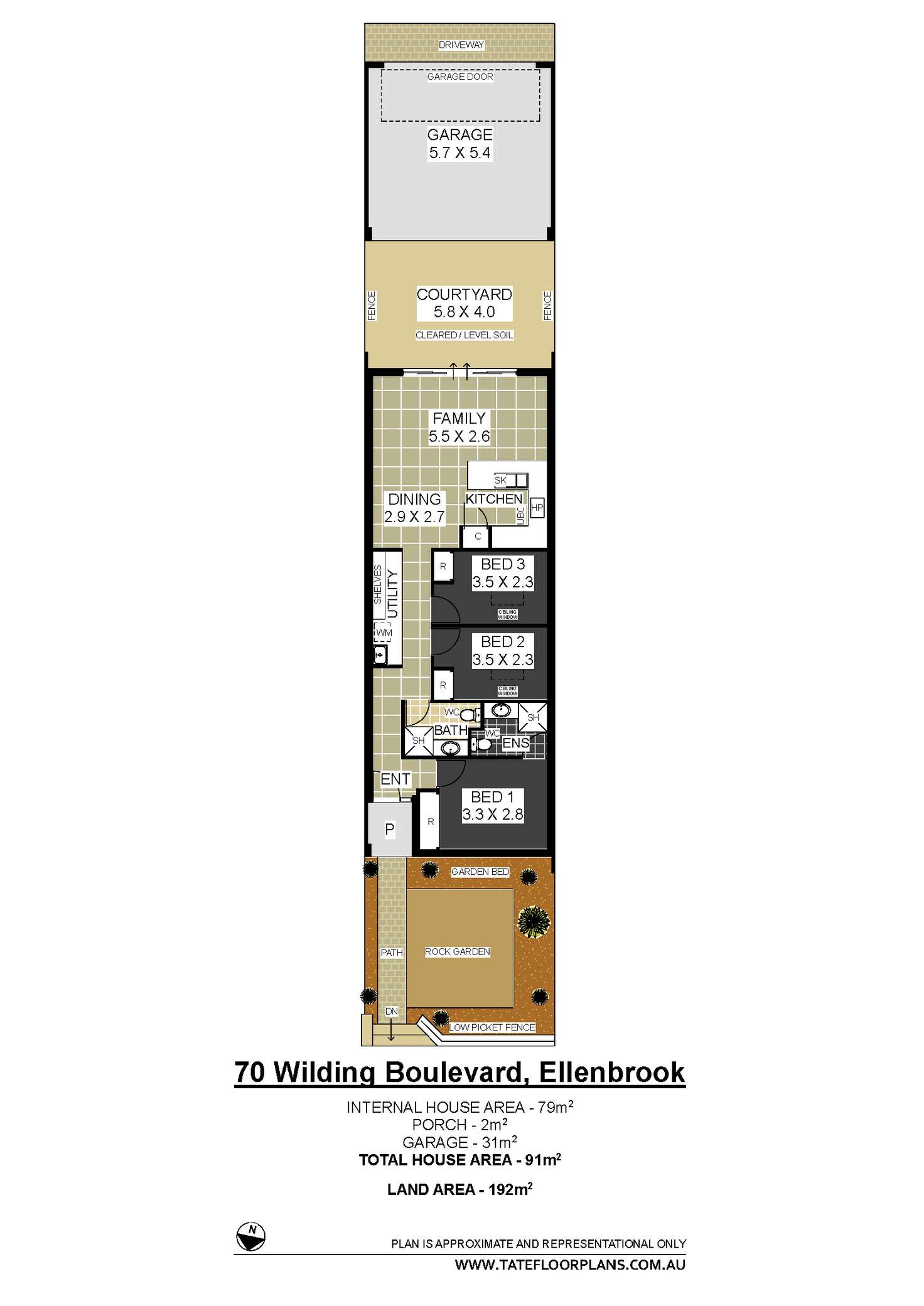Floorplan of Homely house listing, 70 Wilding Boulevard, Ellenbrook WA 6069