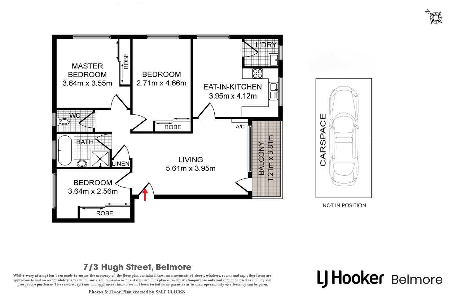 Floorplan of Homely apartment listing, 7/3 Hugh Street, Belmore NSW 2192