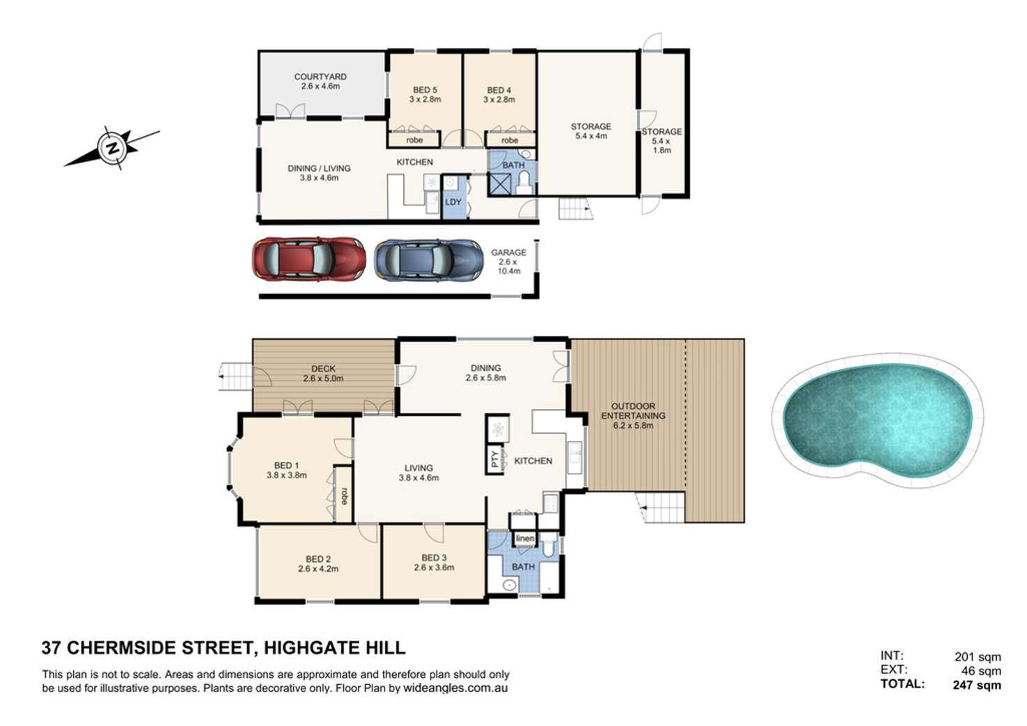 Floorplan of Homely house listing, 37 Chermside Street, Highgate Hill QLD 4101