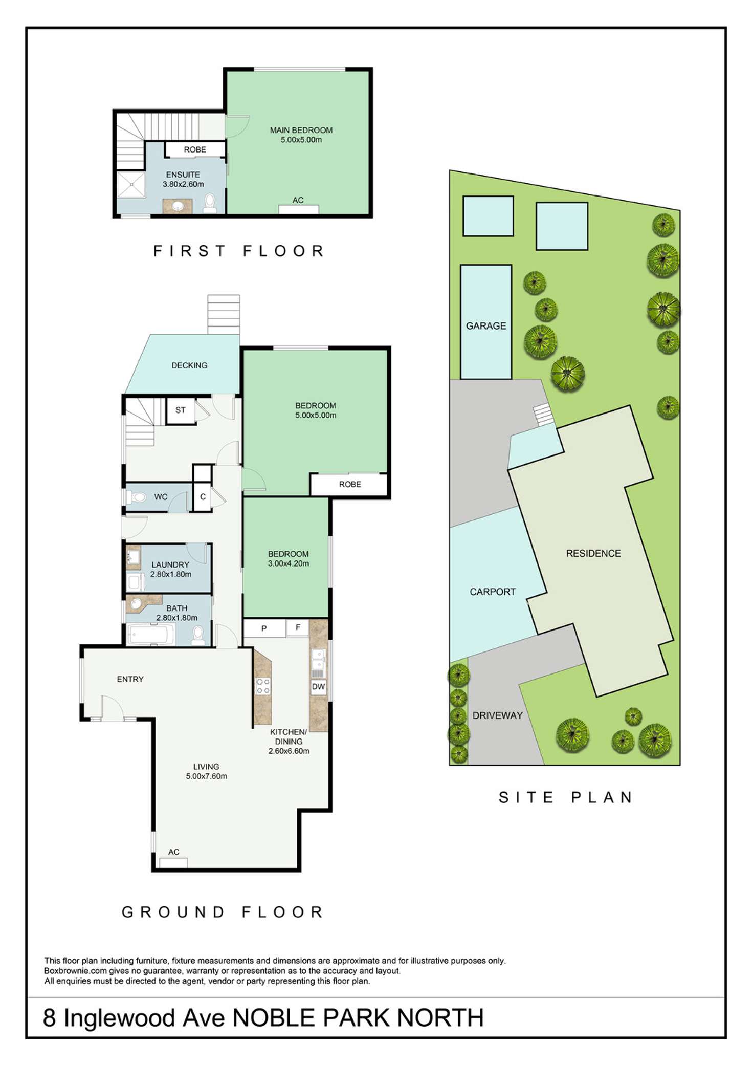 Floorplan of Homely house listing, 8 Inglewood Avenue, Noble Park North VIC 3174