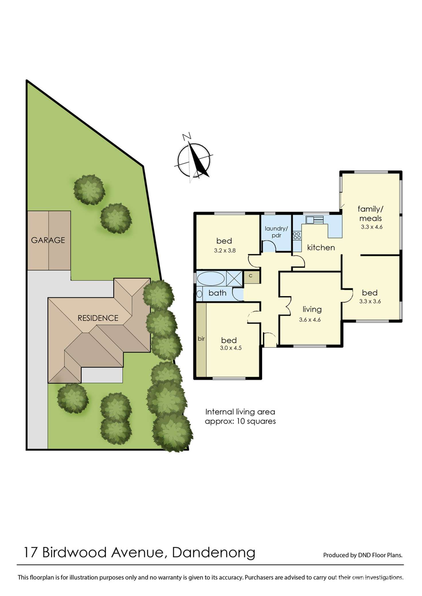 Floorplan of Homely house listing, 17 Birdwood Avenue, Dandenong VIC 3175