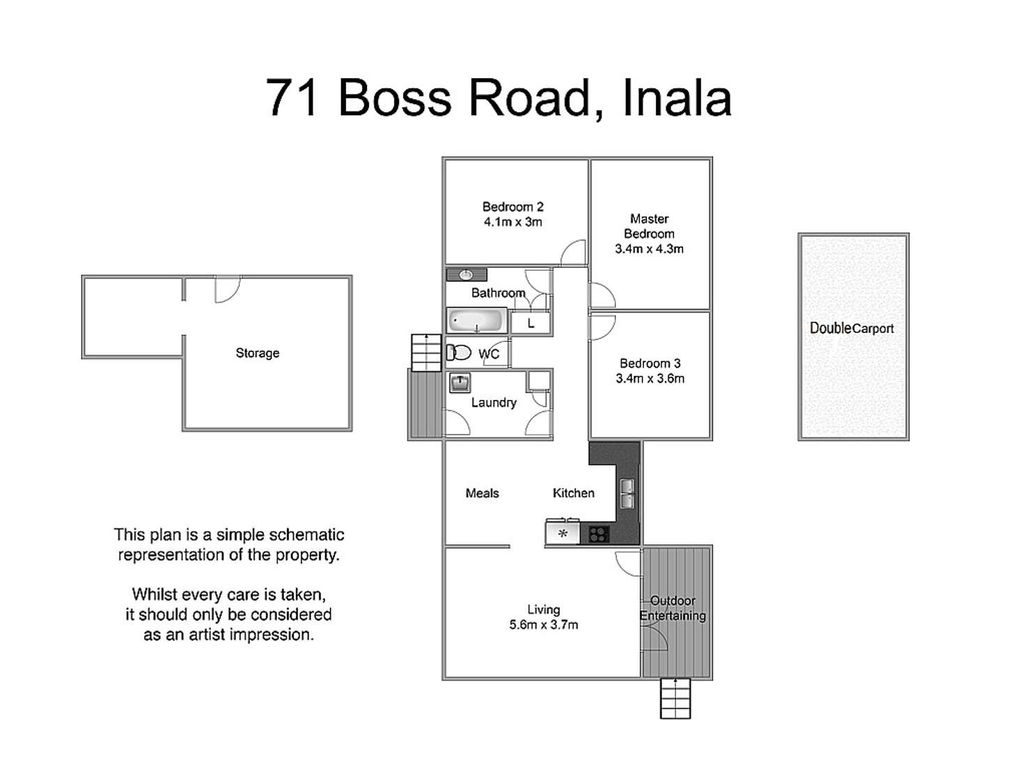 Floorplan of Homely house listing, 71 Boss Road, Inala QLD 4077