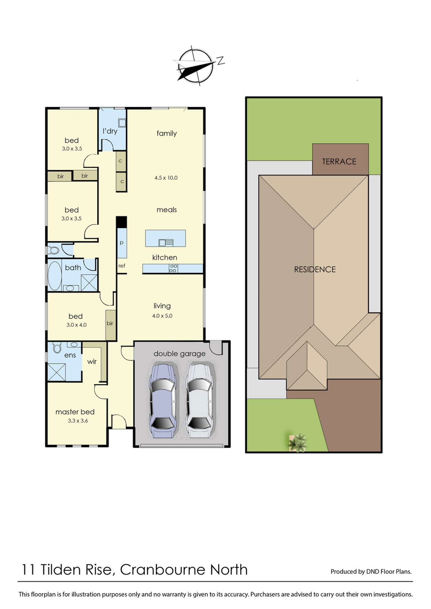 Floorplan of Homely house listing, 11 Tilden Rise, Cranbourne North VIC 3977