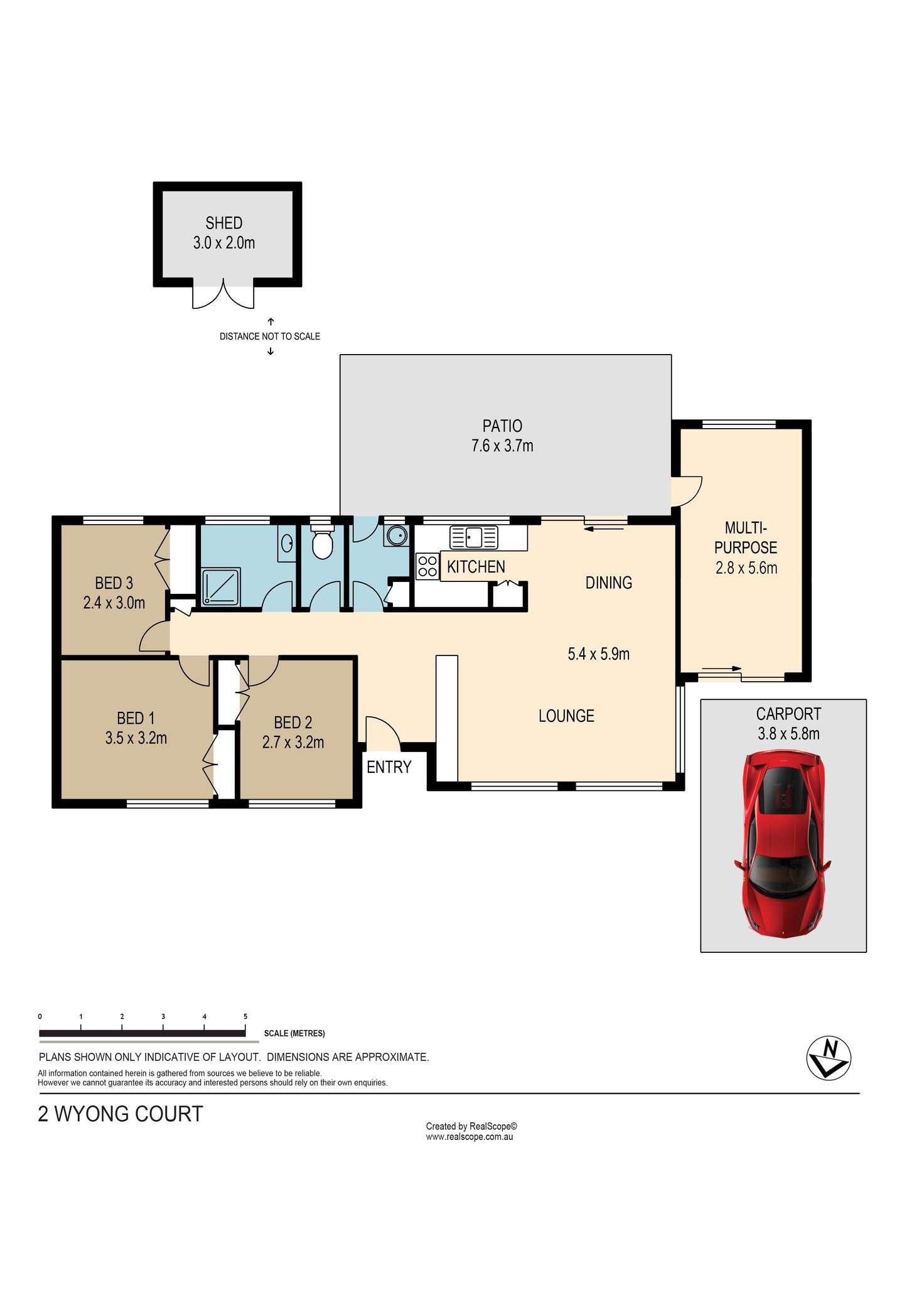 Floorplan of Homely house listing, 2 Wyong Court, Cornubia QLD 4130