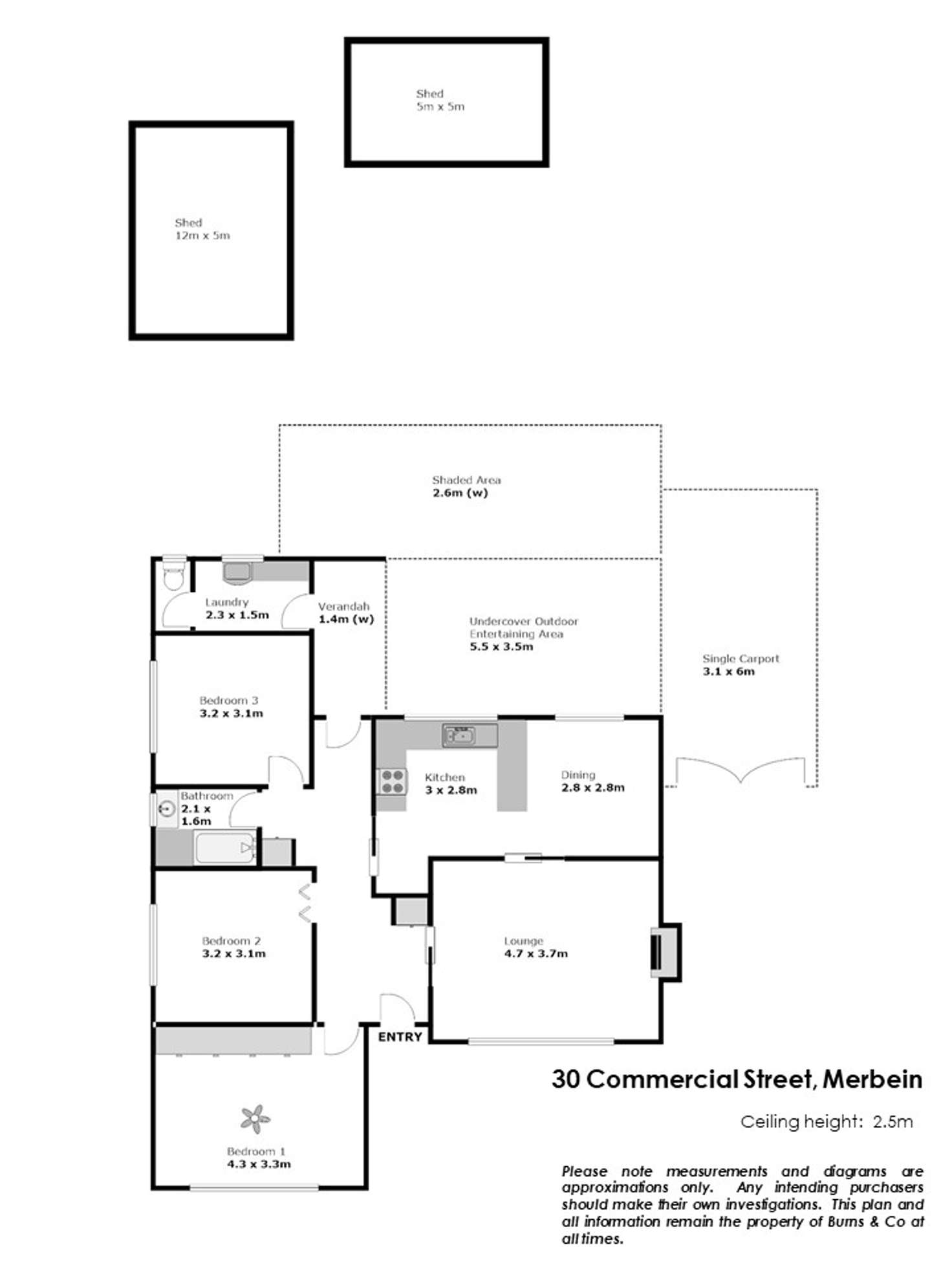 Floorplan of Homely house listing, 30 Commercial Street, Merbein VIC 3505