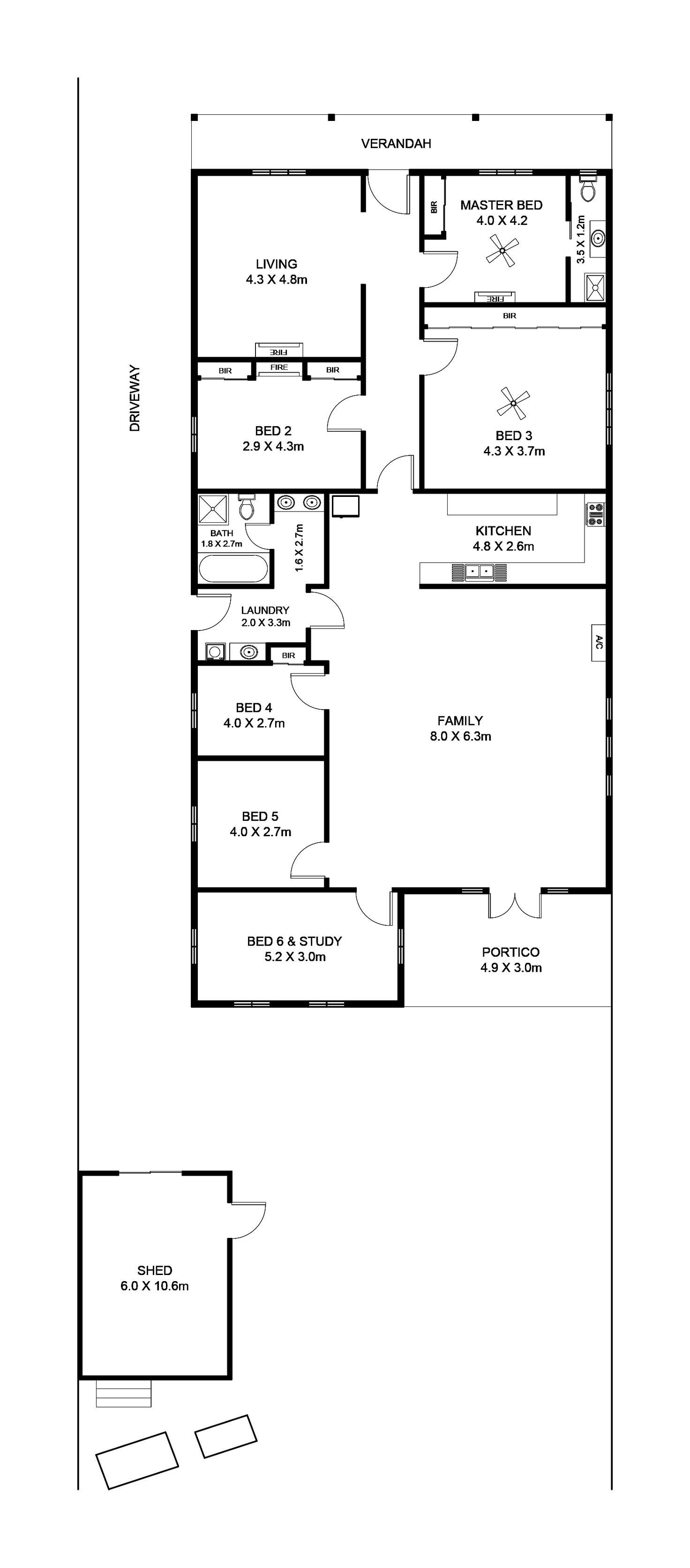 Floorplan of Homely house listing, 3A Cowper Road, Black Forest SA 5035