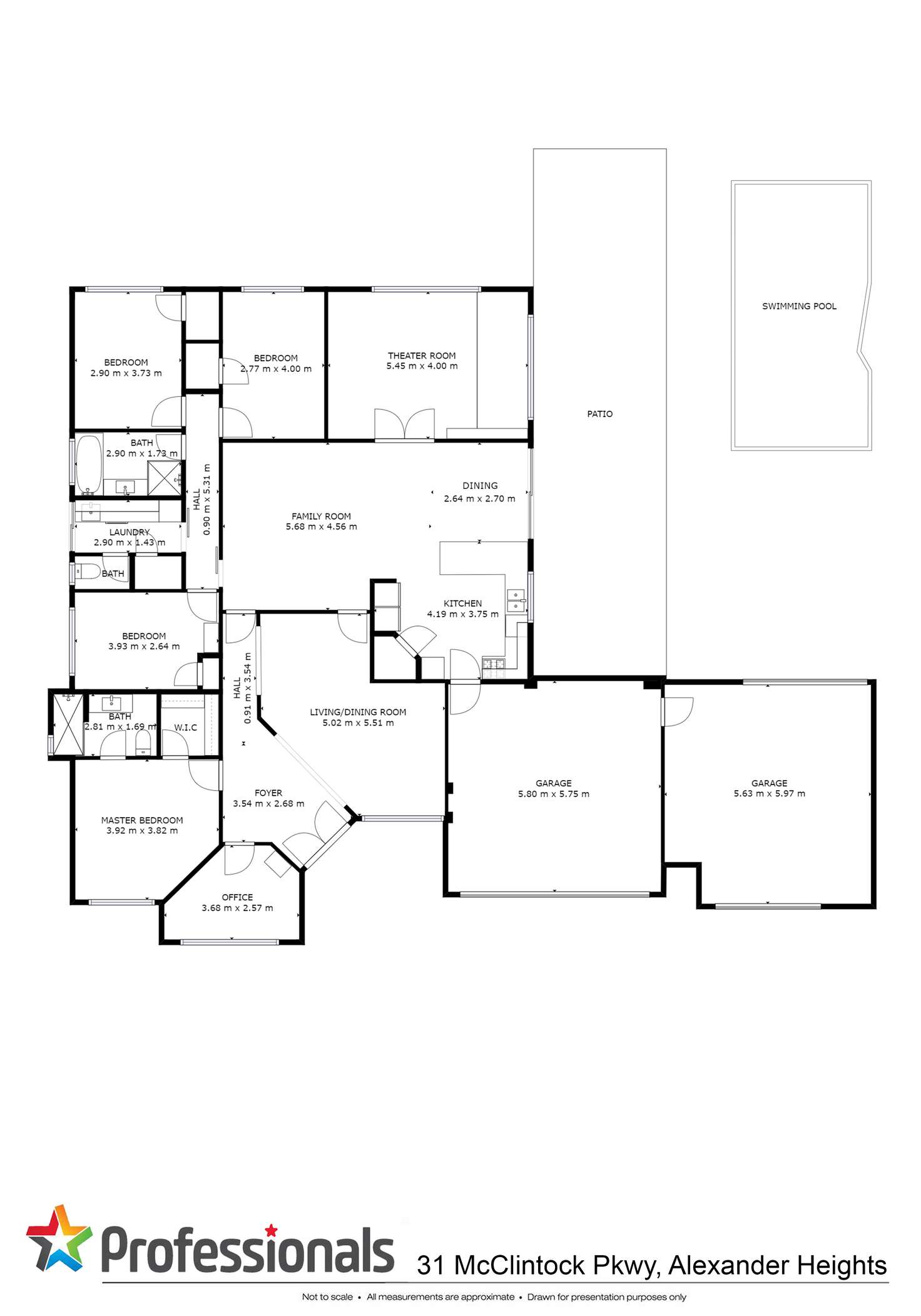 Floorplan of Homely house listing, 31 McClintock Parkway, Alexander Heights WA 6064
