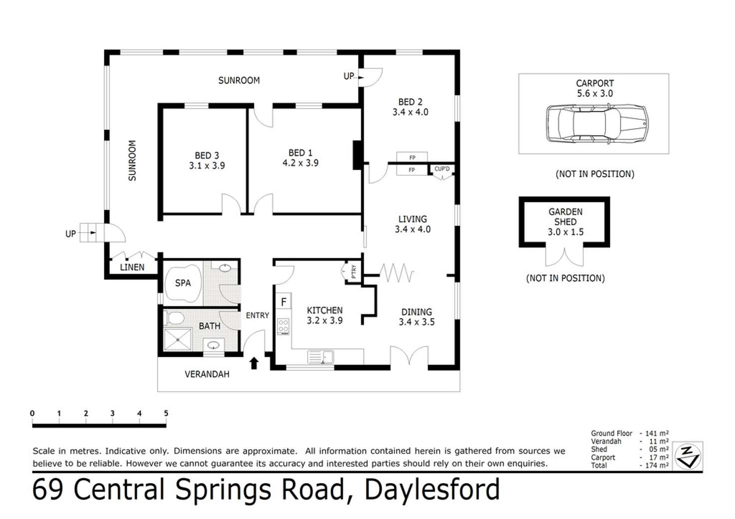 Floorplan of Homely house listing, 69 Central Springs Road, Daylesford VIC 3460