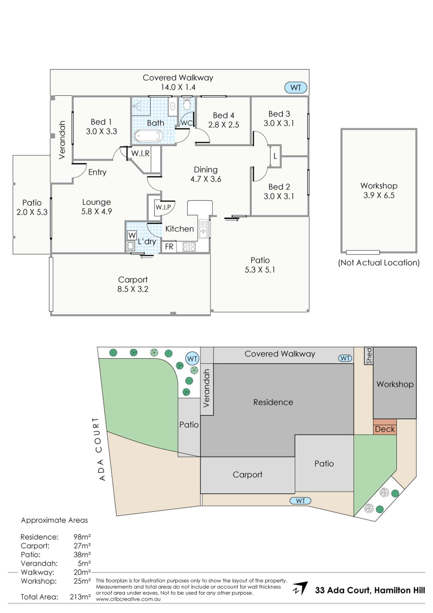 Floorplan of Homely house listing, 33 Ada Court, Hamilton Hill WA 6163