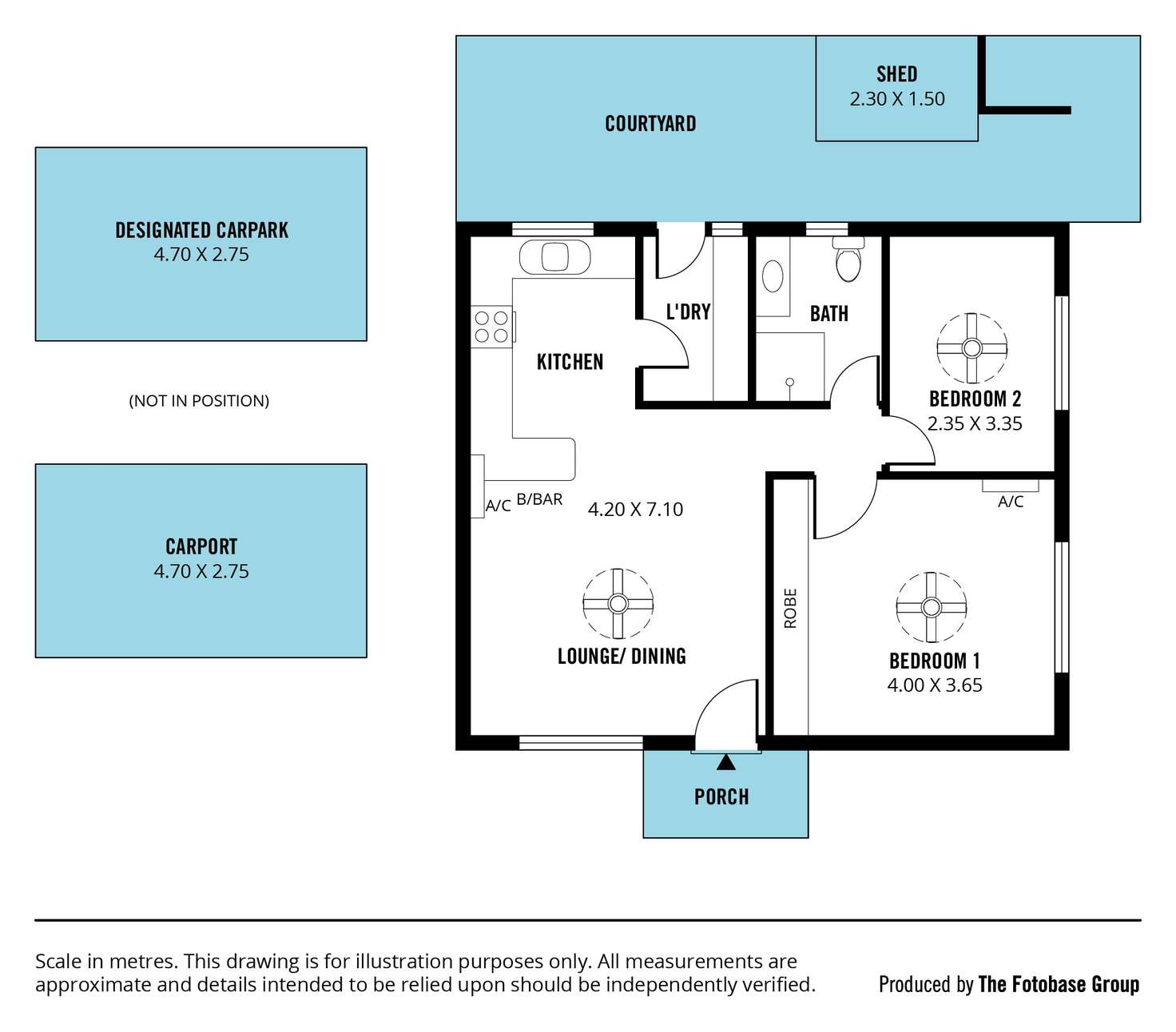 Floorplan of Homely unit listing, 1/44 Jervois Avenue, West Hindmarsh SA 5007