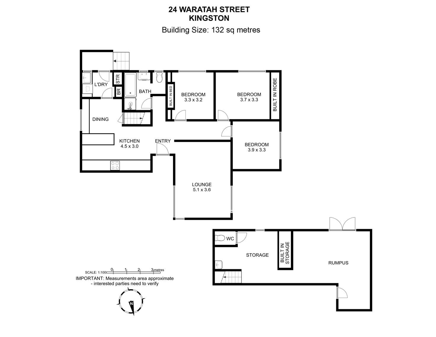 Floorplan of Homely house listing, 24 Waratah Street, Kingston TAS 7050